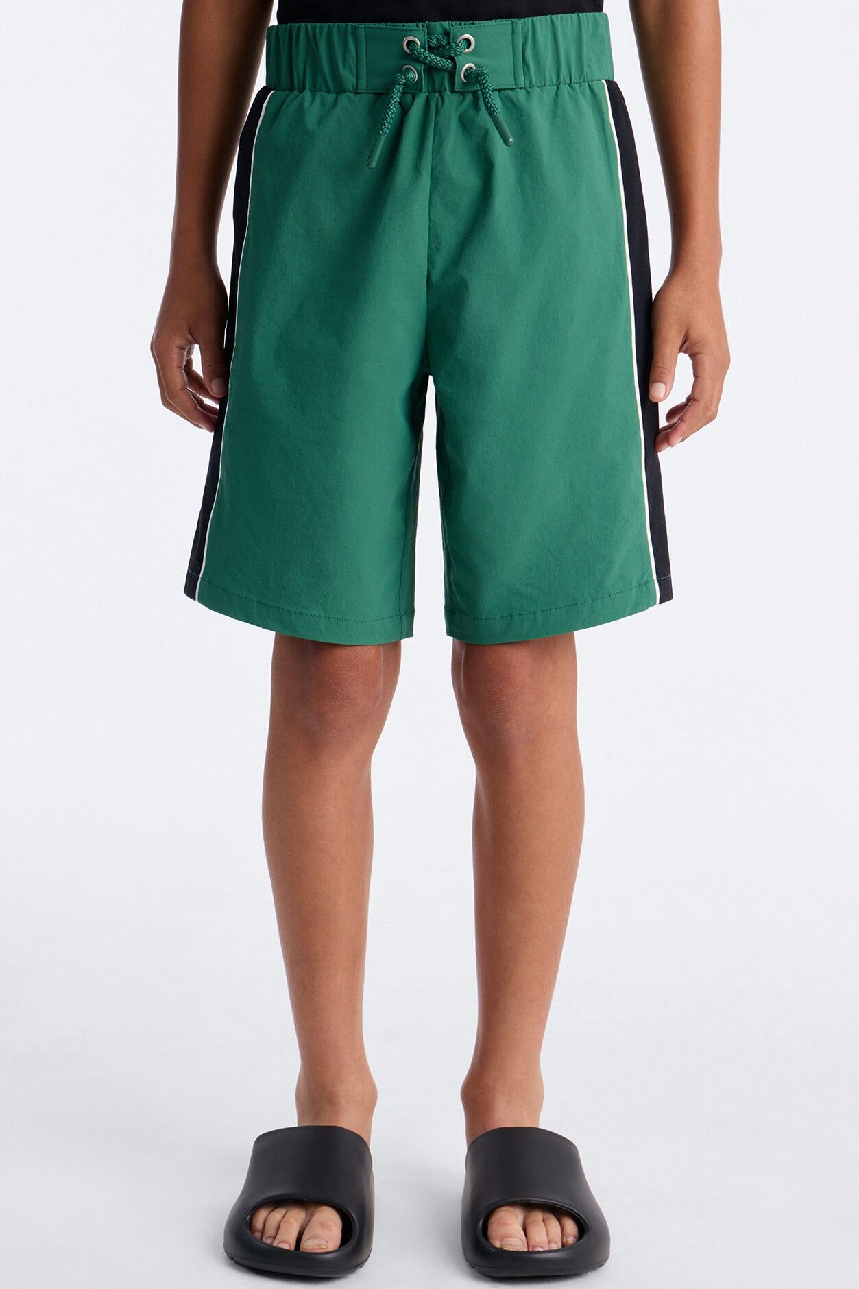 Mini Everyday Stretch Paneled Boardshorts - Green