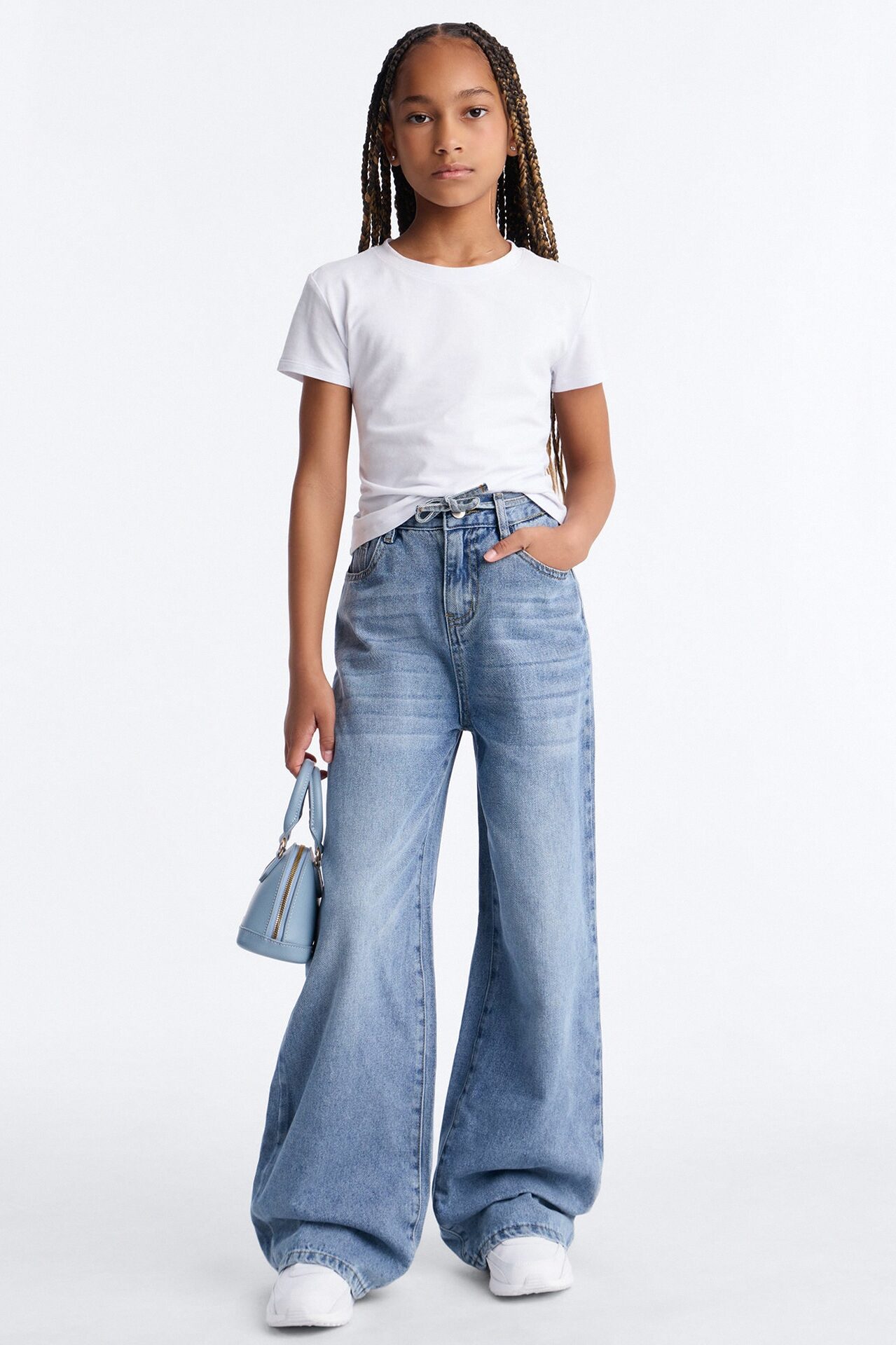 Mini Ludlow Loose Denim Jeans - Vintage Wash