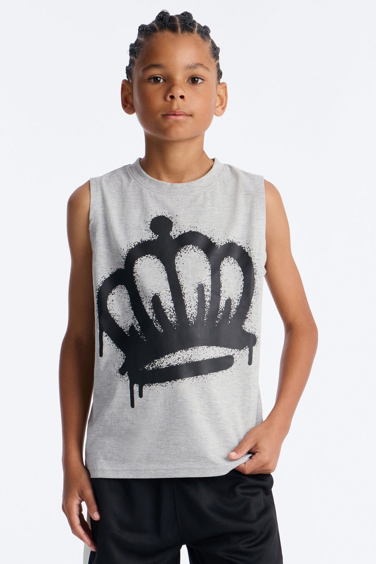 Mini Forever A King Mesh Short Set - Heather/Combo