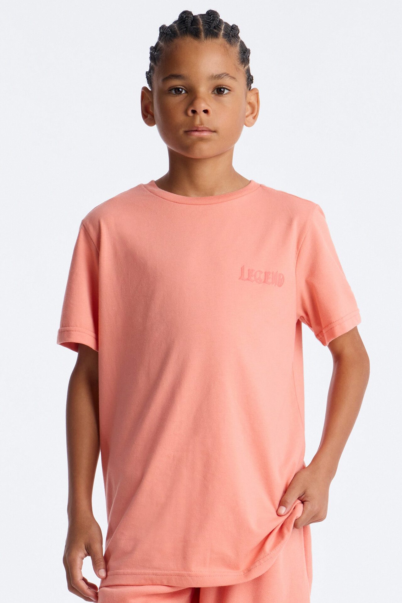 Mini Still A Legend Short Set - Orange