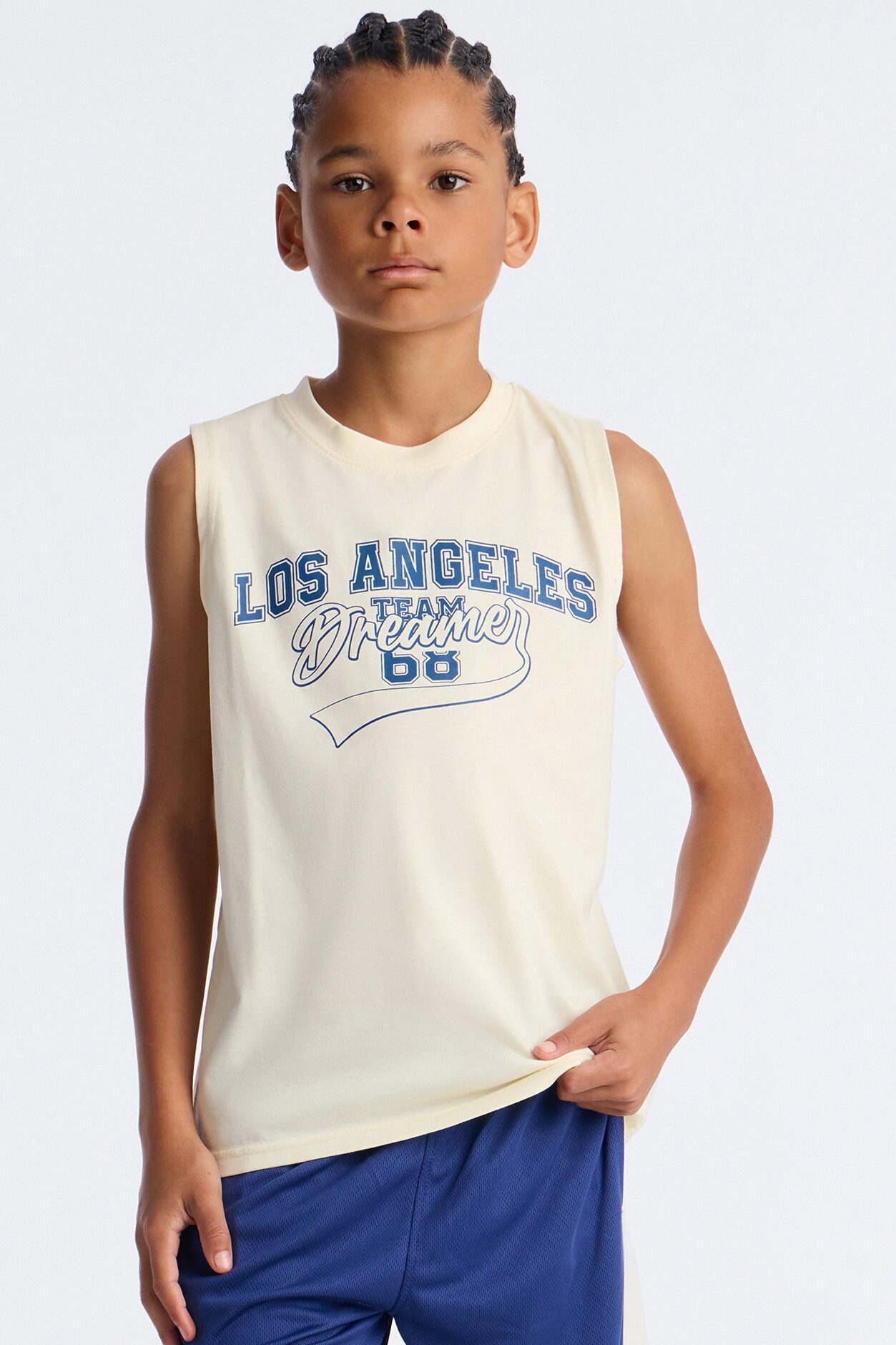Mini LA Dreamer Mesh Short Set - White/combo