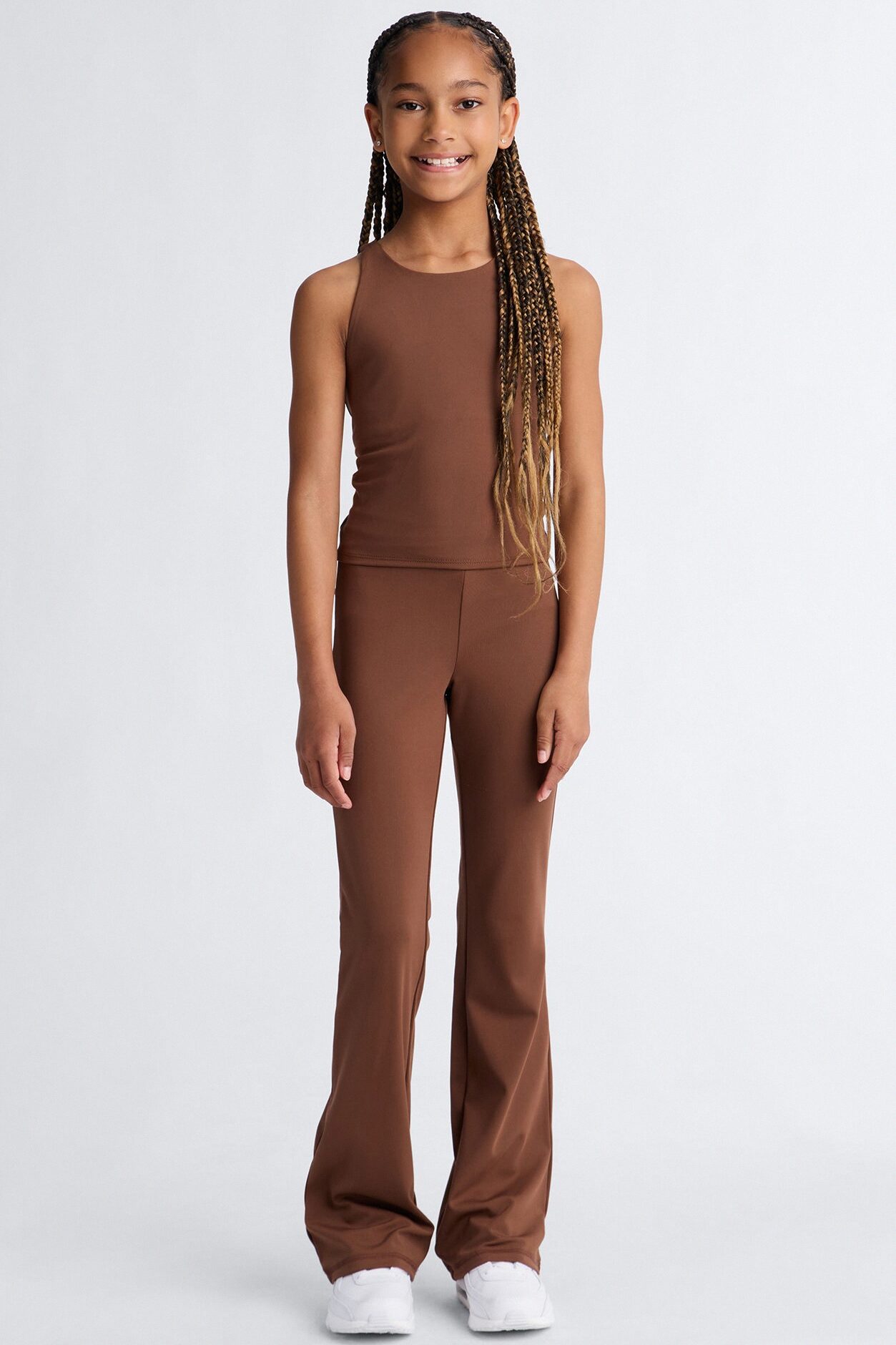 Mini Made Up My Mind Sportscore Racerback Tank Top - Brown
