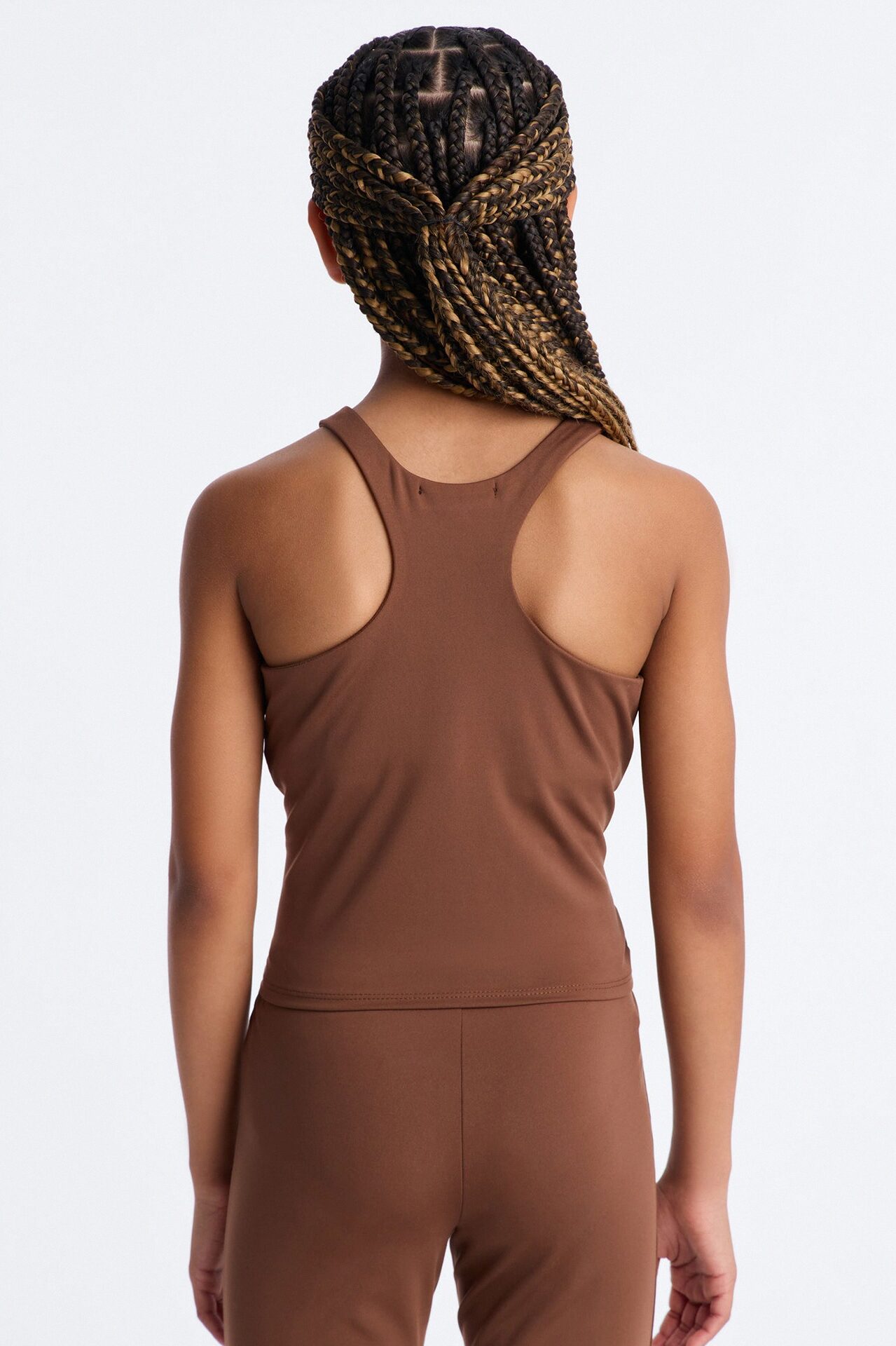 Mini Made Up My Mind Sportscore Racerback Tank Top - Brown