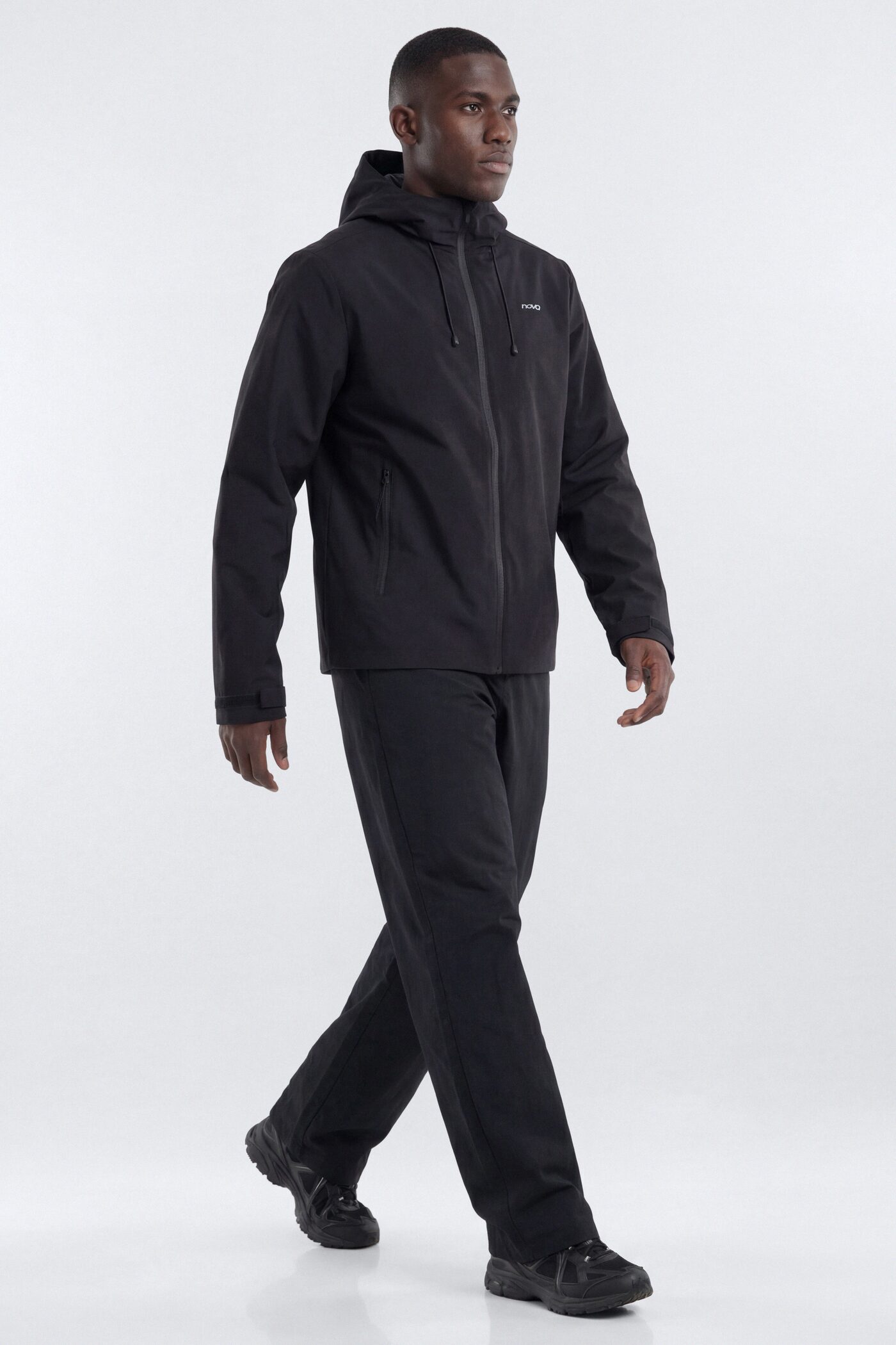 ActiveNylon™ Full Zip Hooded Jacket - Black