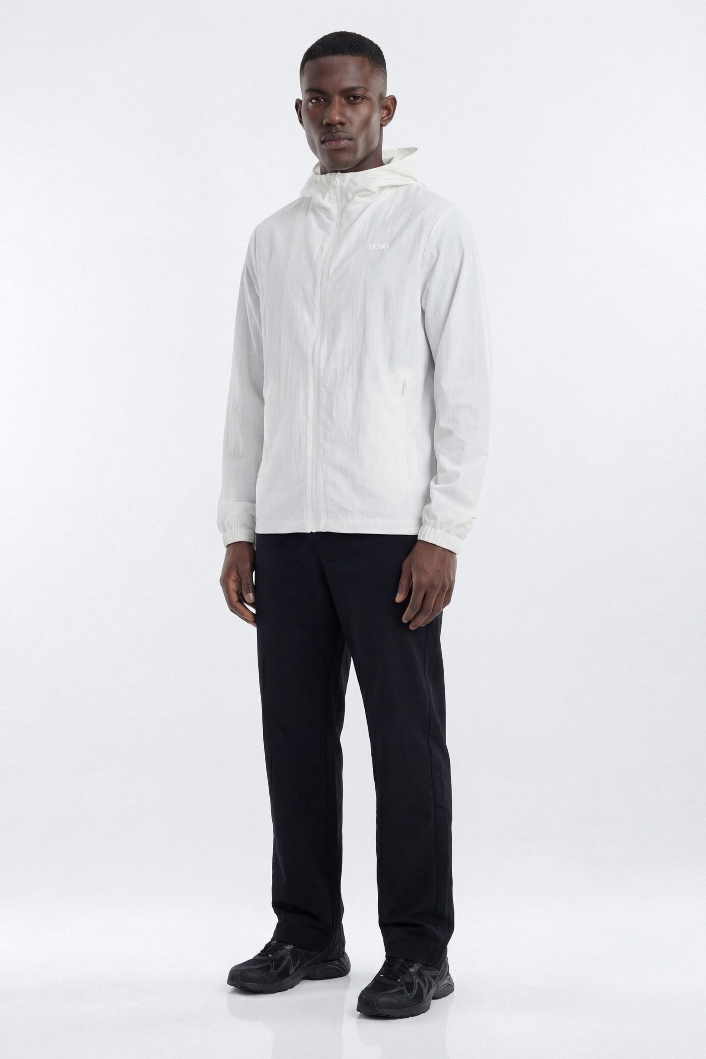 CoreNylon Hooded Full Zip Jacket - Bright White