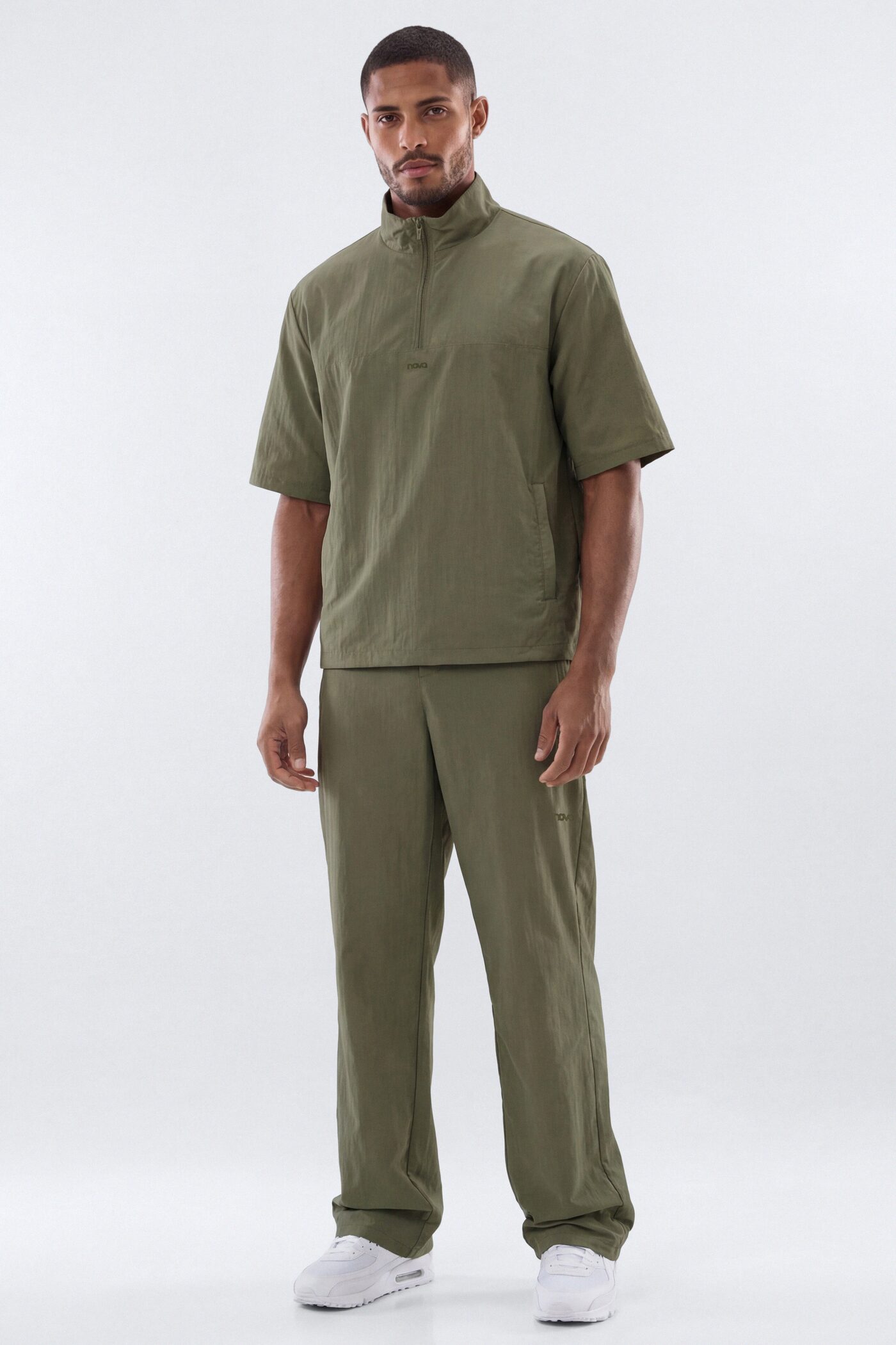 CoreNylon 32″ Front Snap Active Pants - Moss