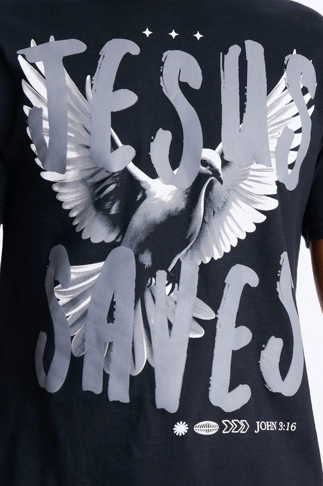 Jesus Saves Repent Short Sleeve Tee - Black