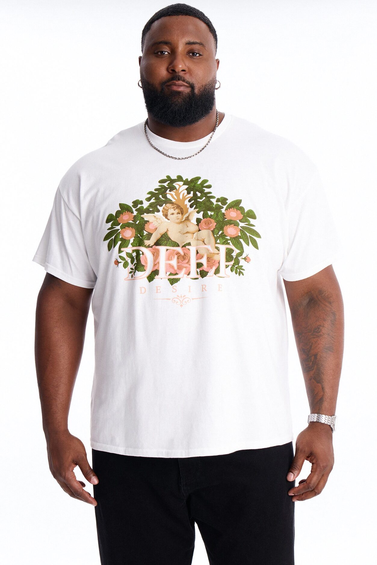 Deep Desire Short Sleeve Tee - White