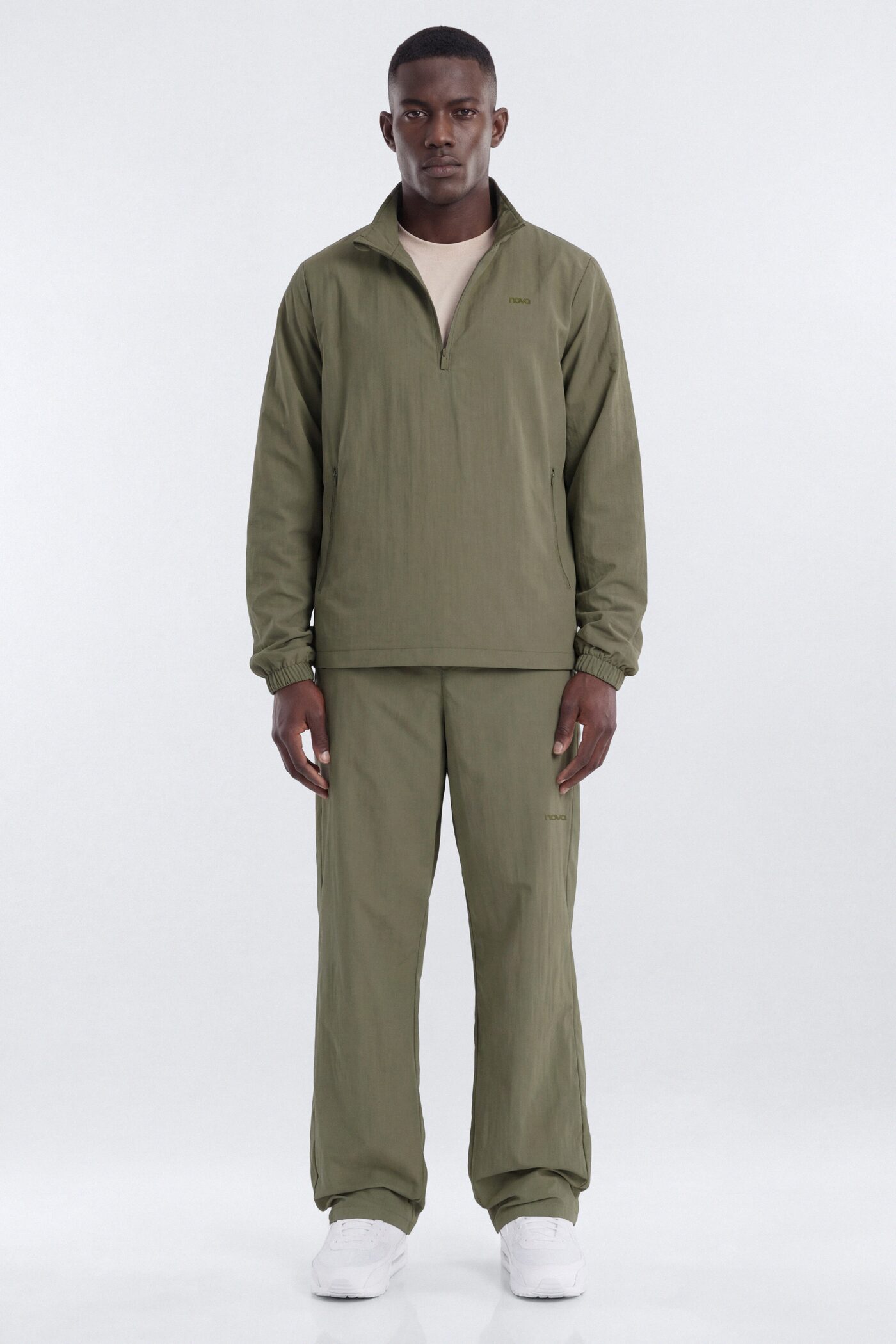 CoreNylon Half Zip Jacket - Moss