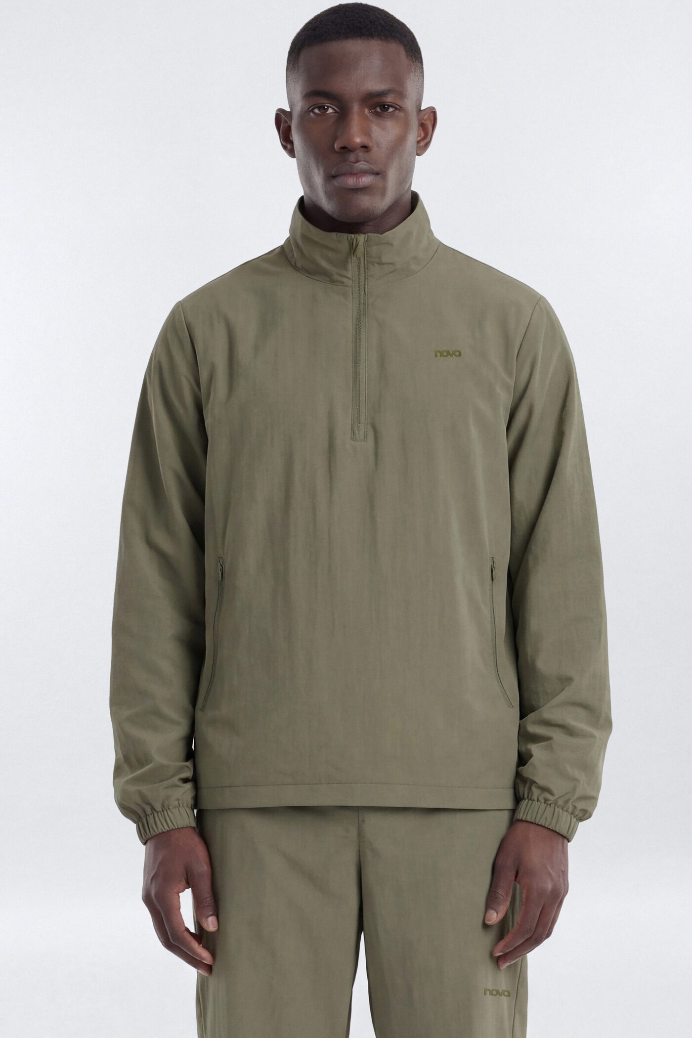CoreNylon Half Zip Jacket - Moss