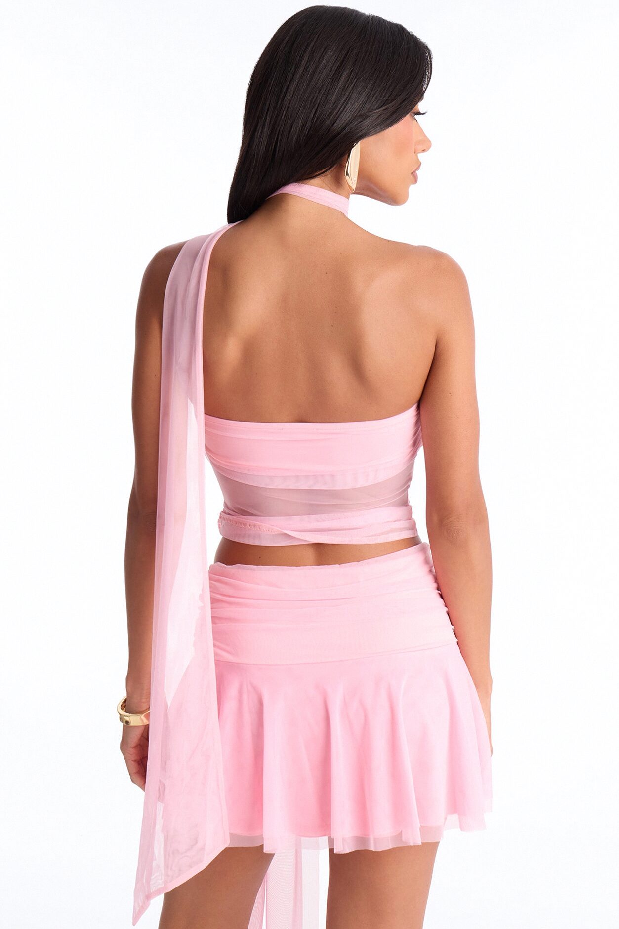 Dreamy Mesh Top - Light Pink