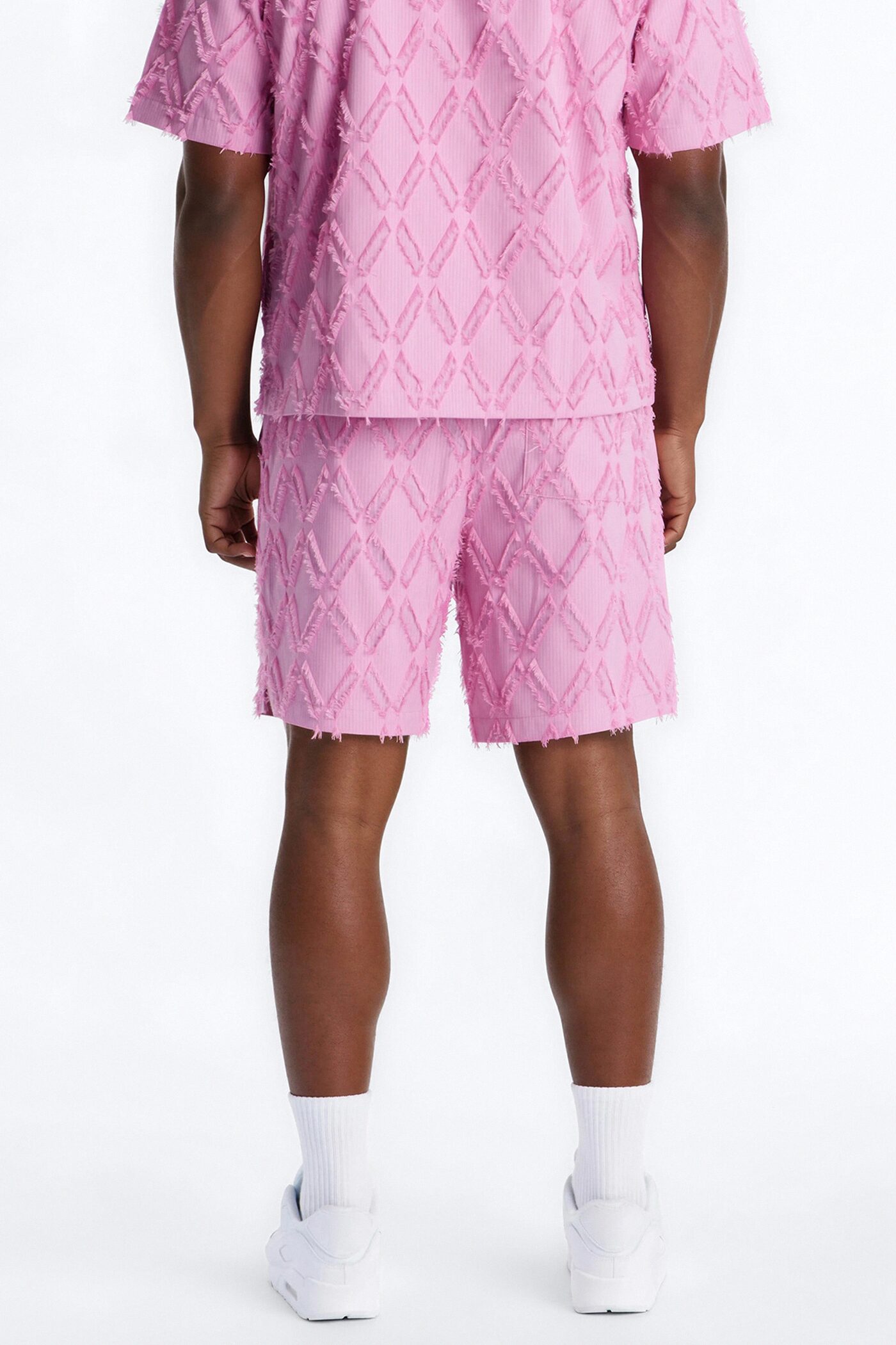 Relaxed Sahara Stripe Short - Mauve