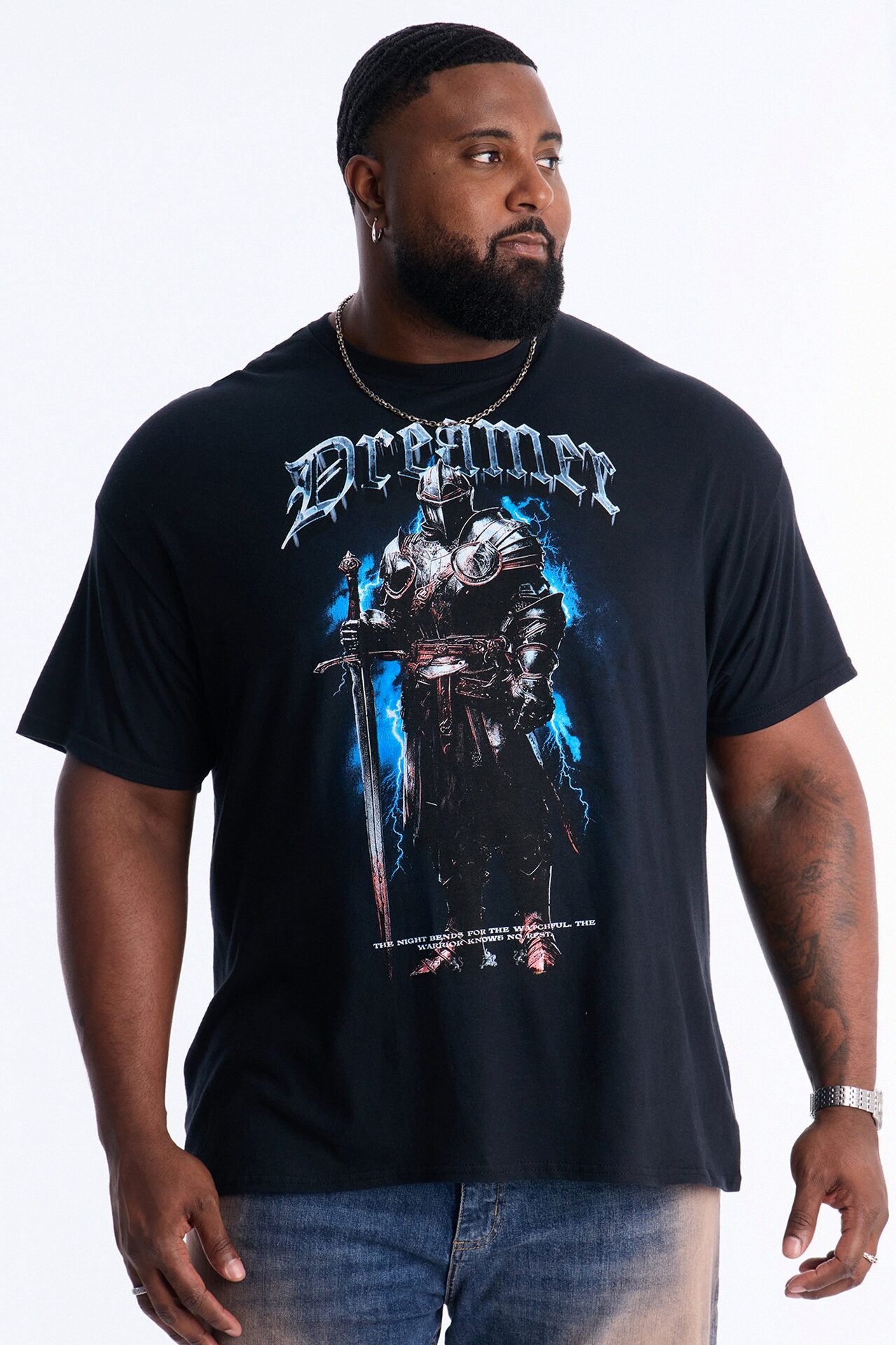 Dreamer And Fighter Short Sleeve Tee - Black
