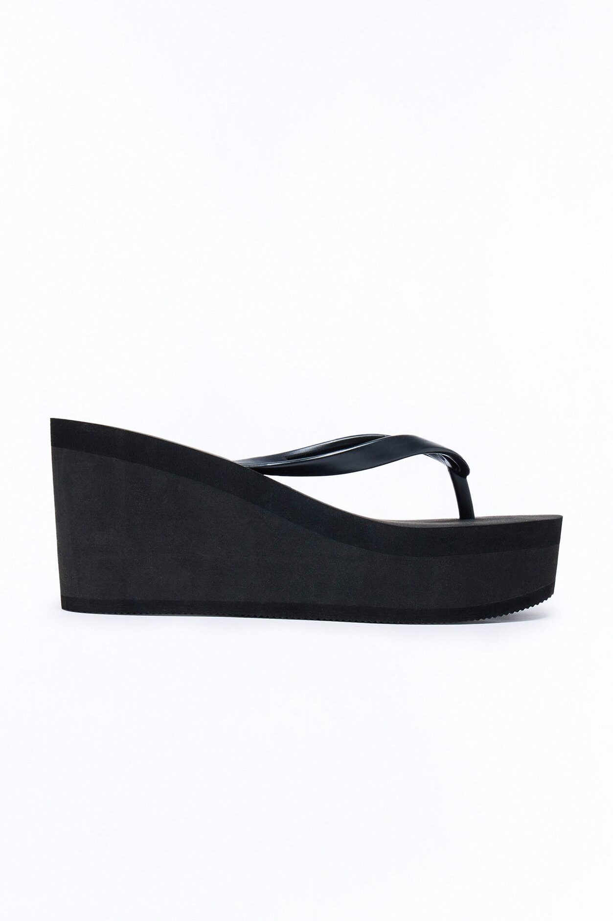 Hailee Thong Wedges - Black