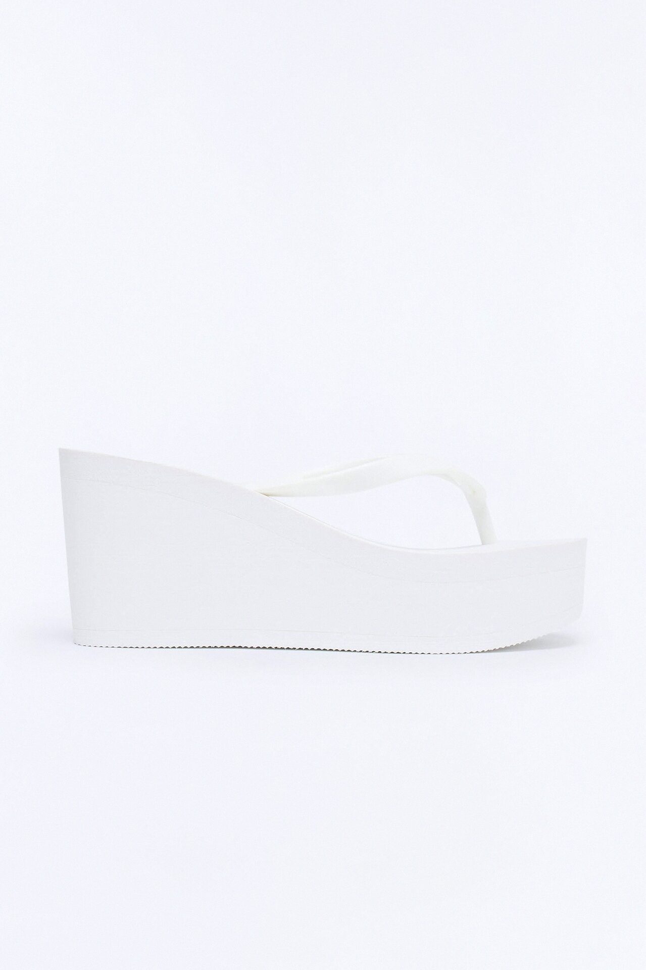 Hailee Thong Wedges - White