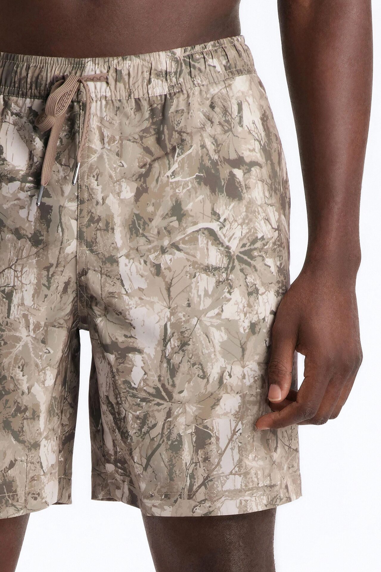 Washed Camo Printed Swim Trunk 7″ - Camouflage