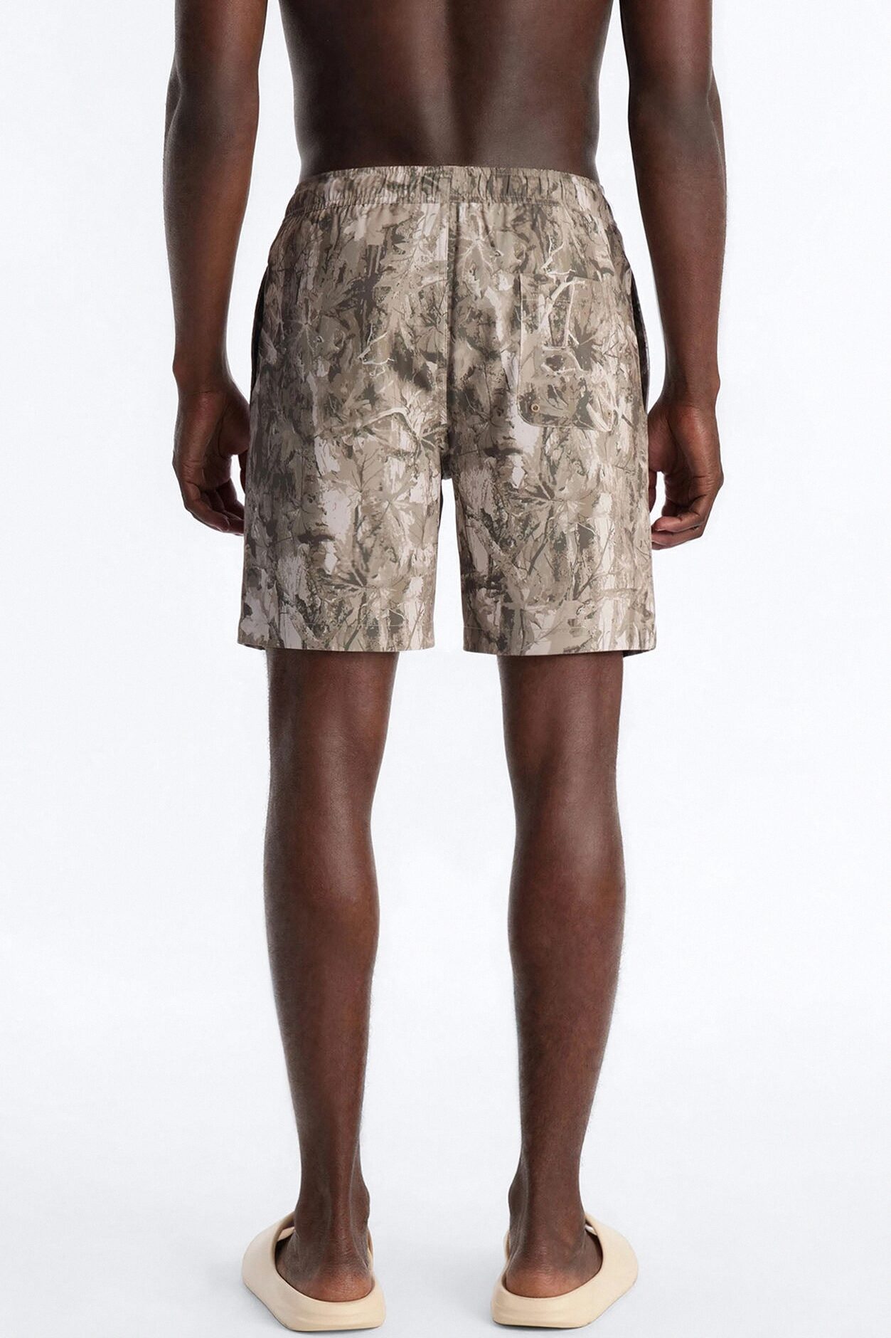 Washed Camo Printed Swim Trunk 7″ - Camouflage