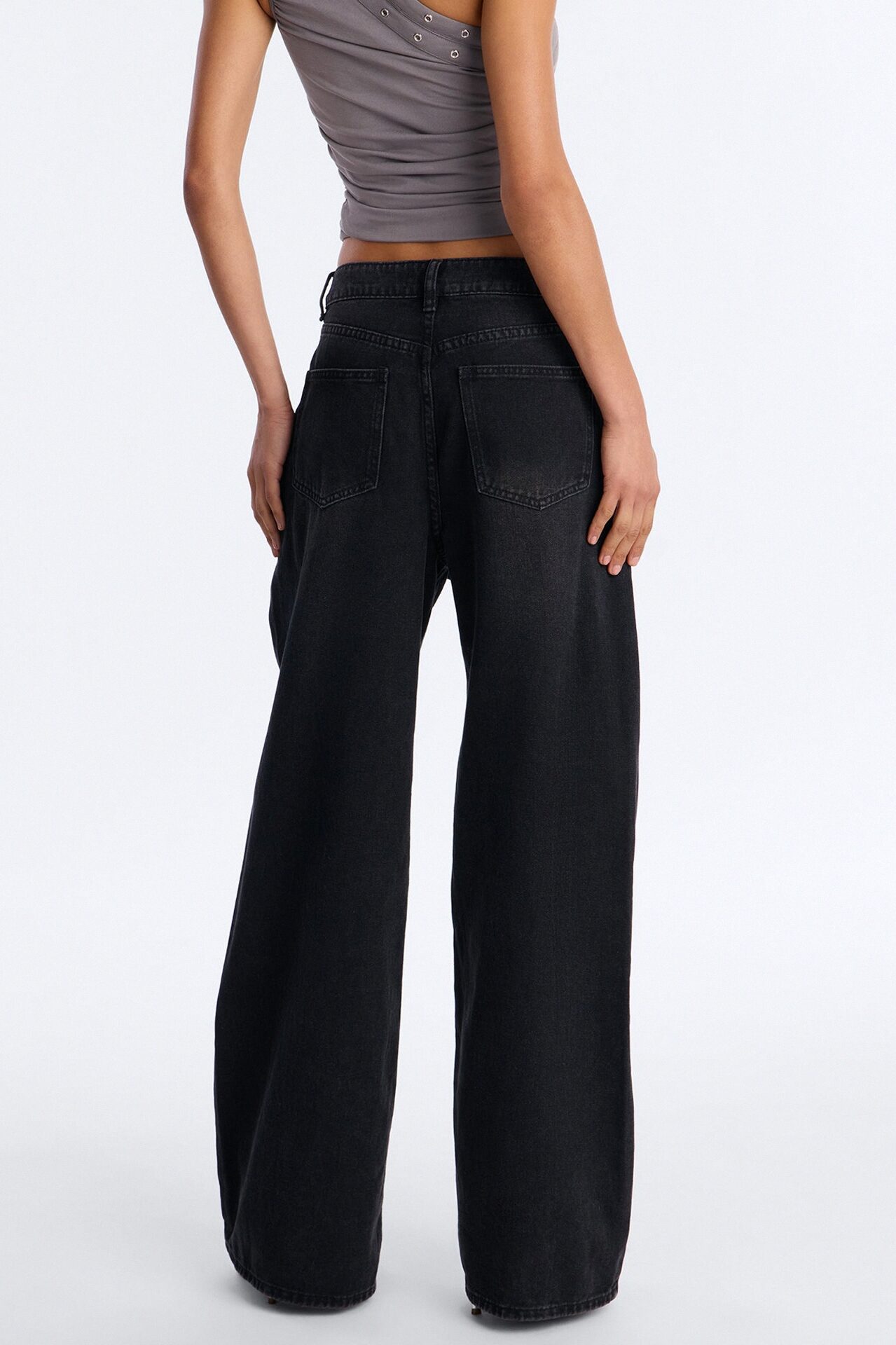 Maybe Tomorrow Overlay Jeans - Black