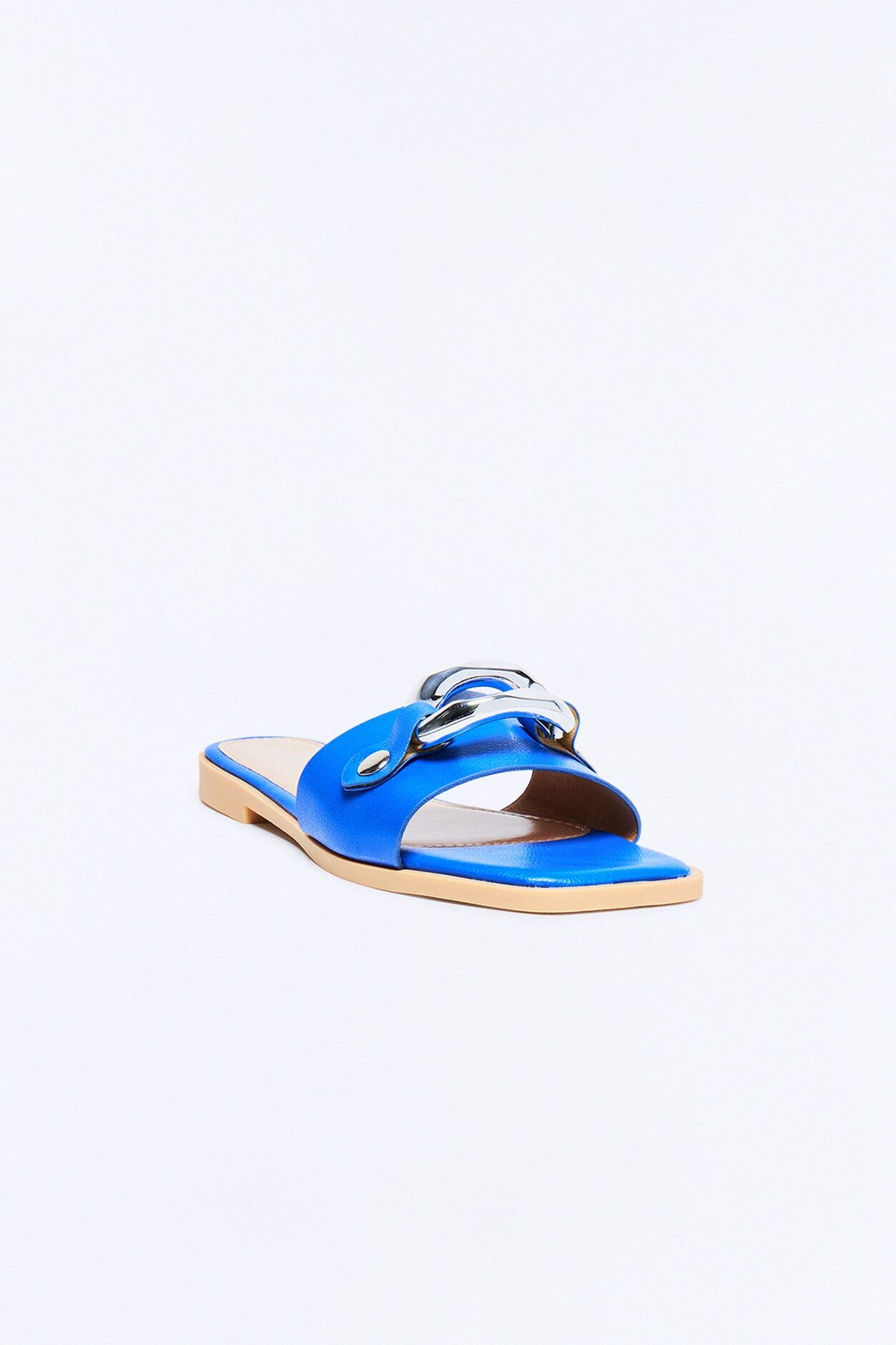 Marlia Hardware Slip On Sandals - Royal