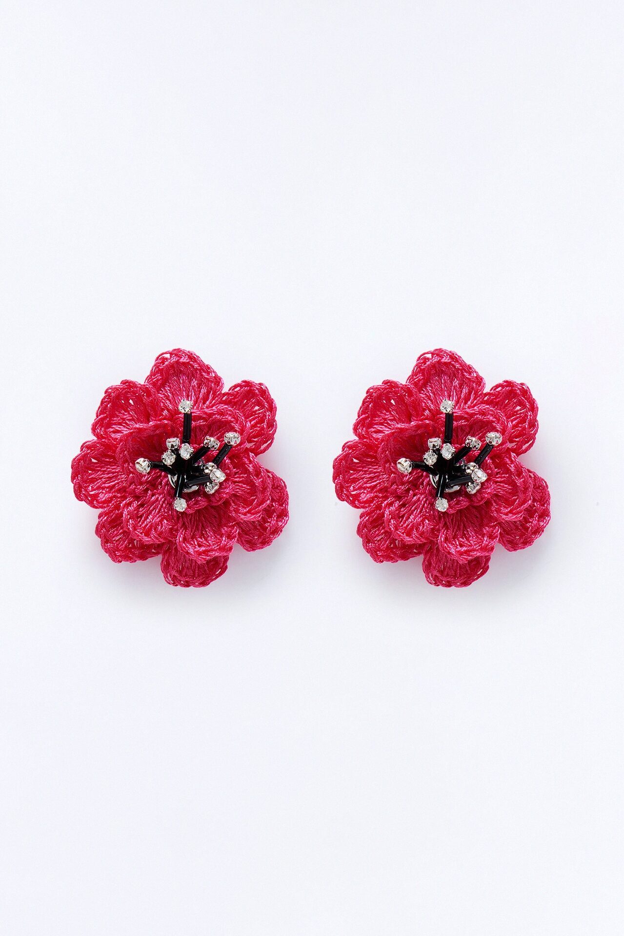 In Bloom Floral Earrings - Pink