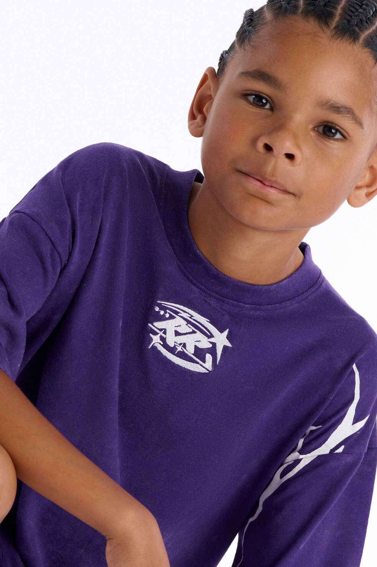 Mini Royalty Rule Short Sleeve Tee - Purple