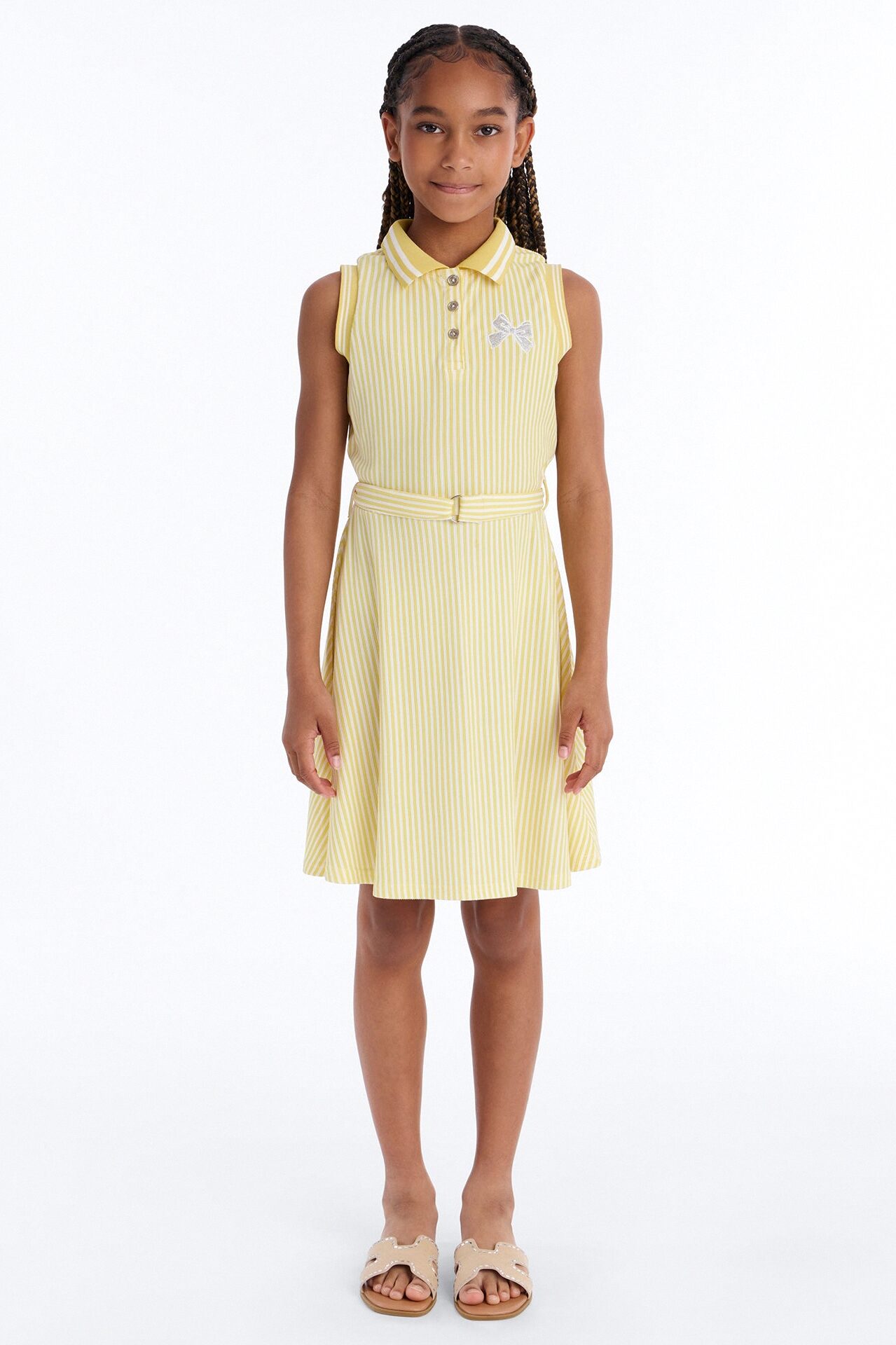 Mini Moving On Polo Shirt Dress - Yellow