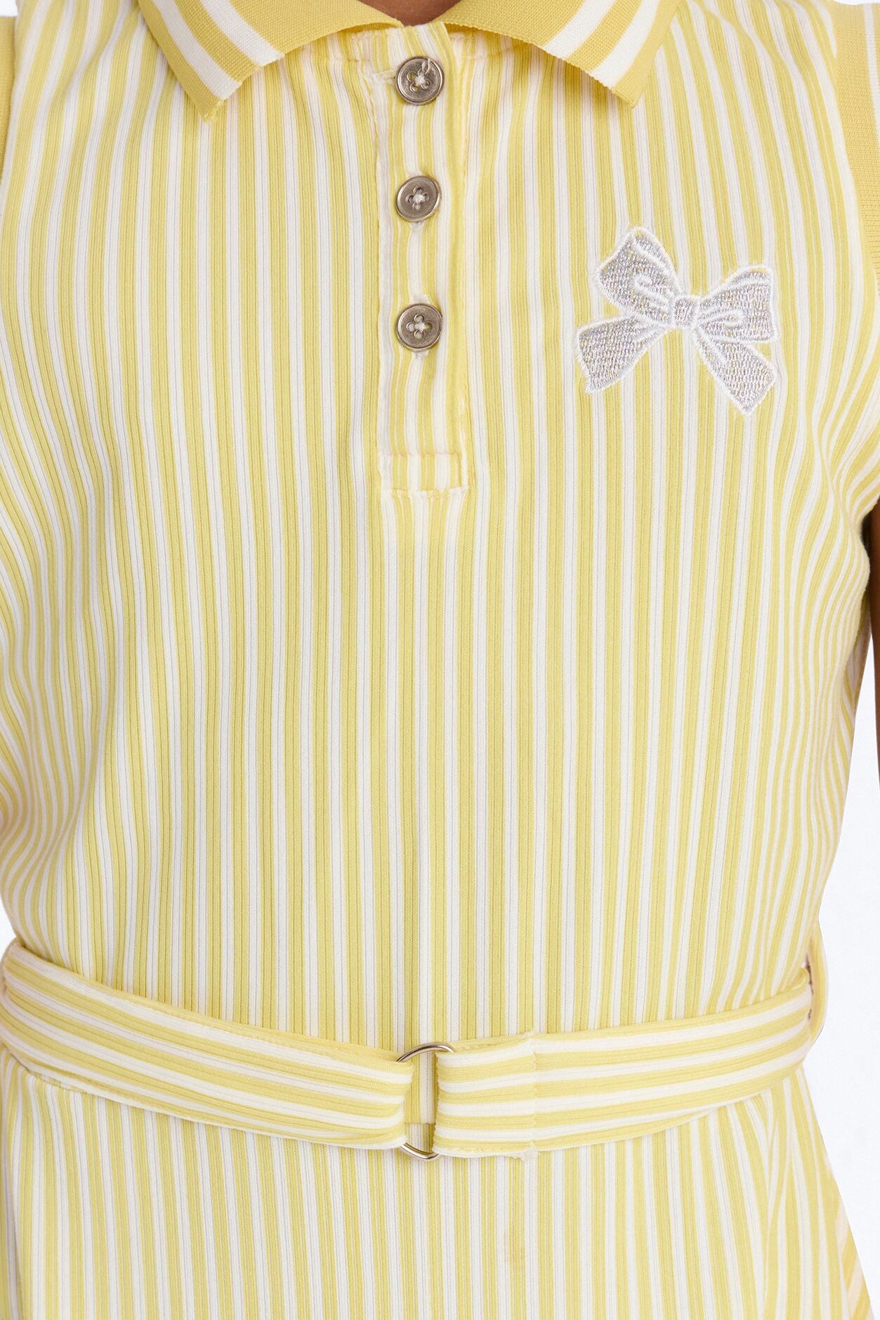 Mini Moving On Polo Shirt Dress - Yellow