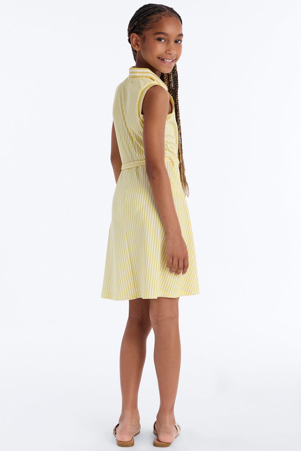 Mini Moving On Polo Shirt Dress - Yellow