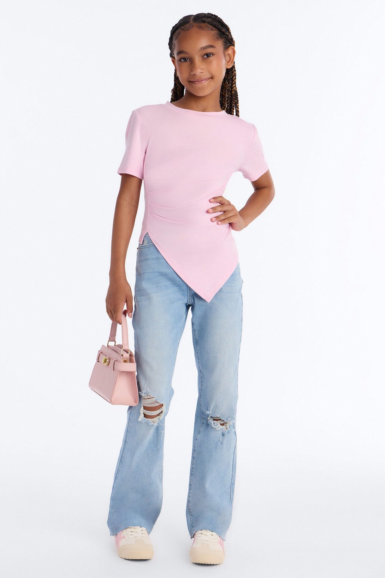 Mini Take Control Asymmetrical Top - Pink