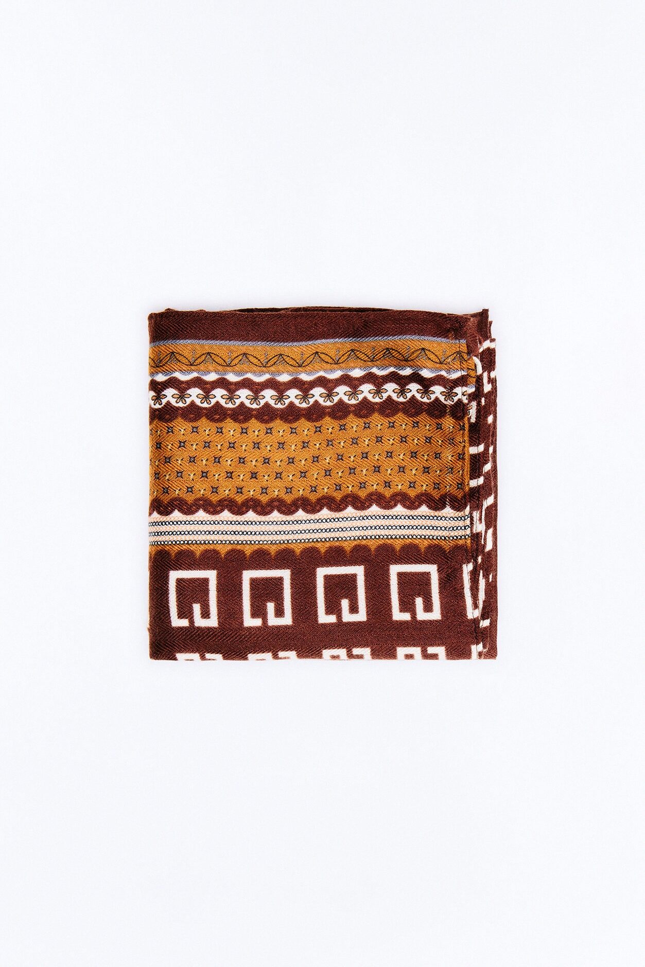 Gianna Geometric Head Wrap - Brown