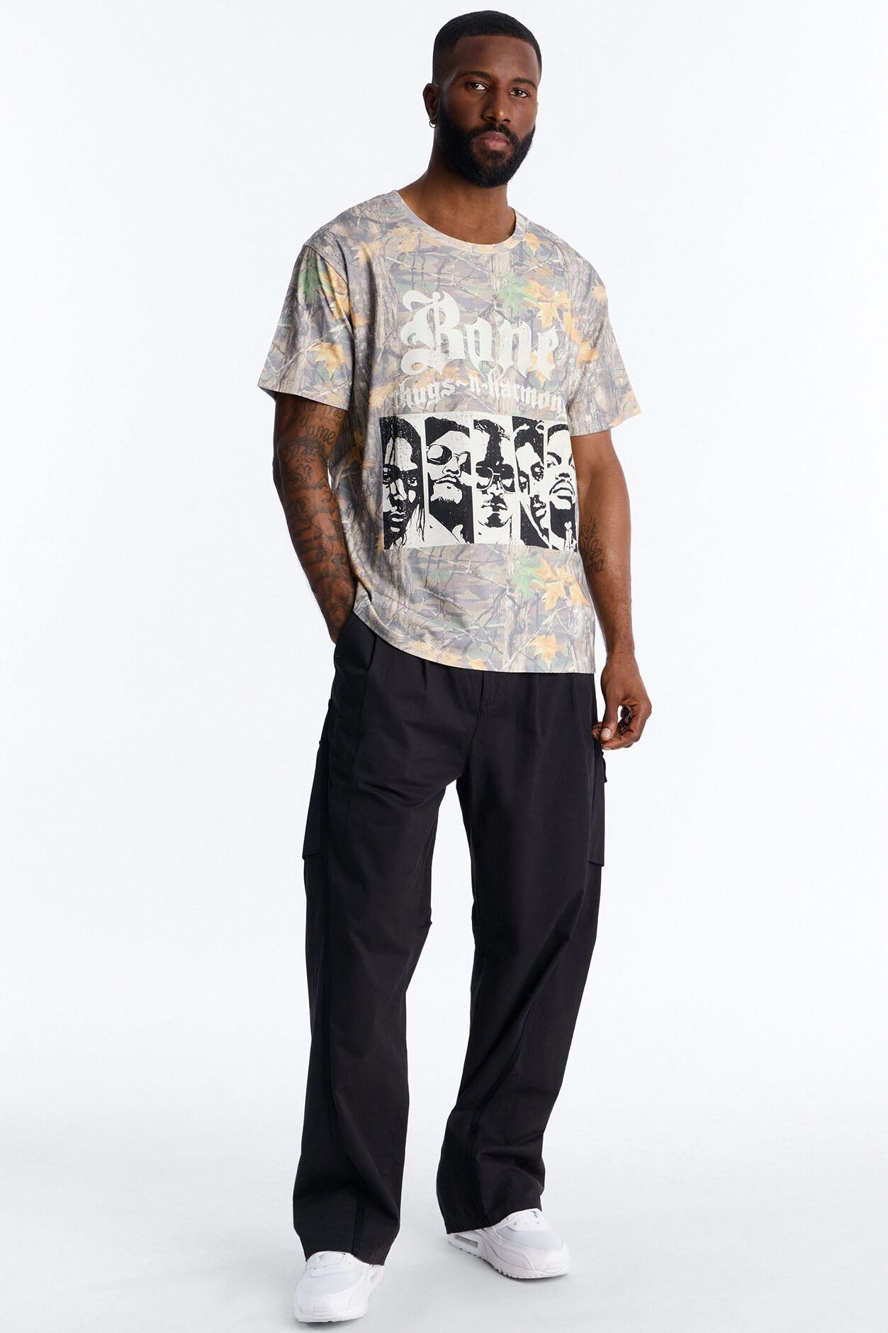 Bone Thugs N Harmony Camo Short Sleeve Shirt - Camouflage