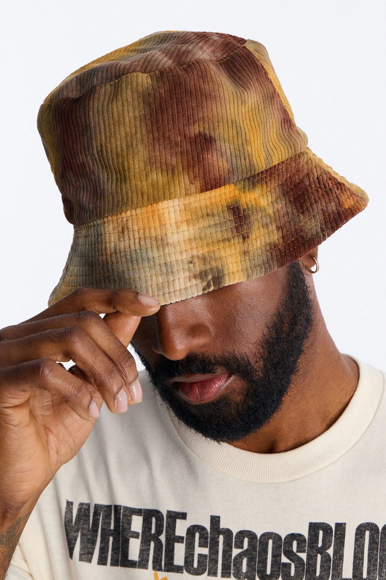 Spilled Over Bucket Hat - Orange