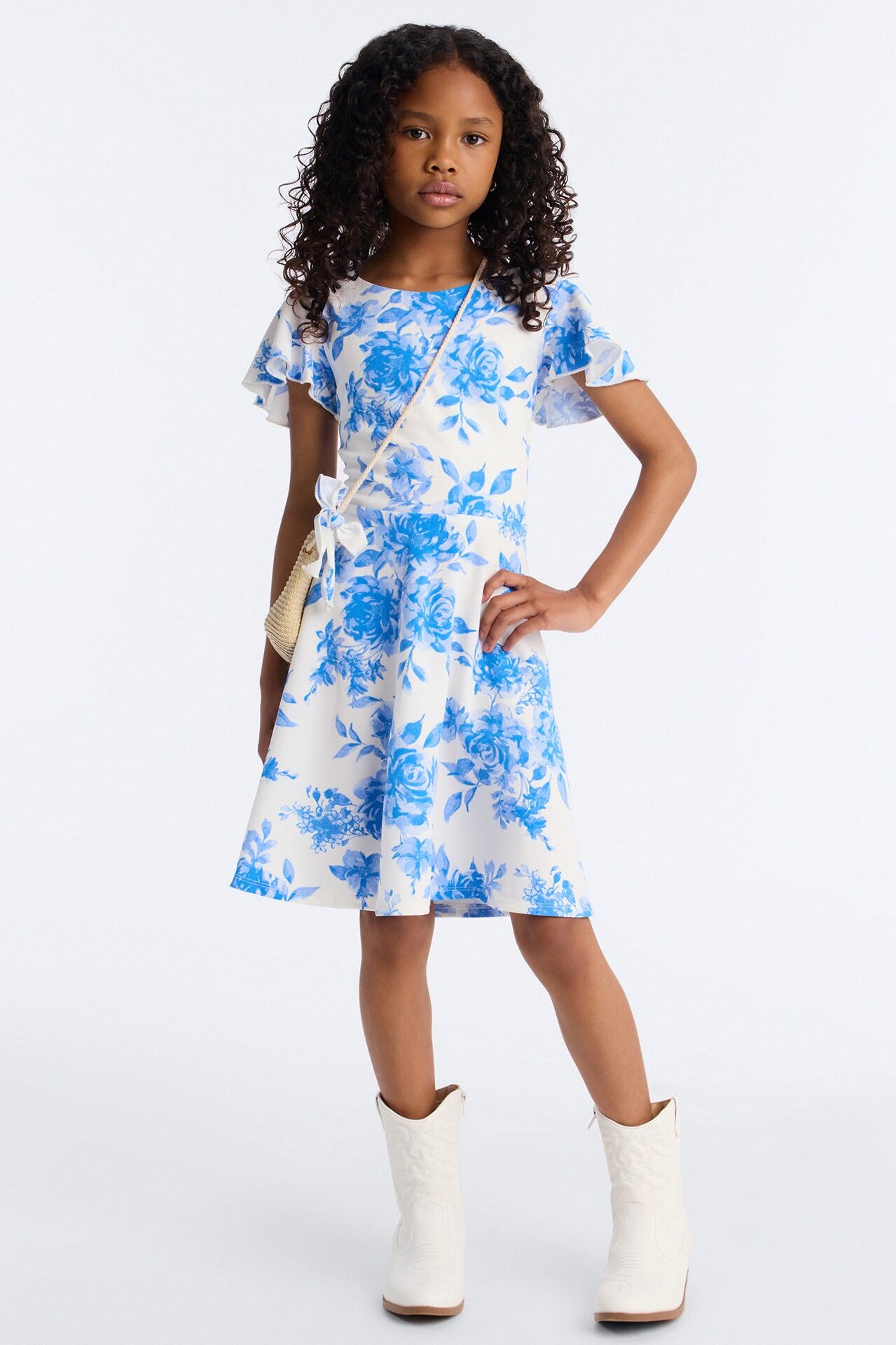 Mini On An Adventure Dress - Ivory/combo
