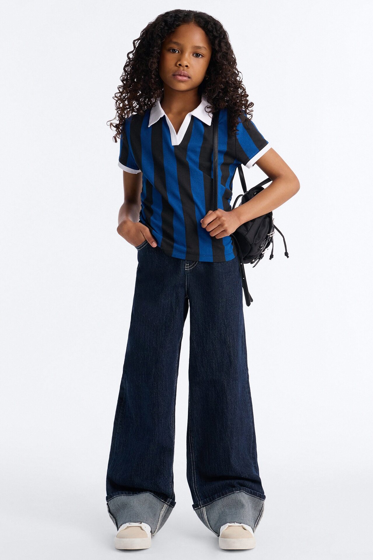 Mini First Pick Striped Short Sleeve Top - Navy/combo