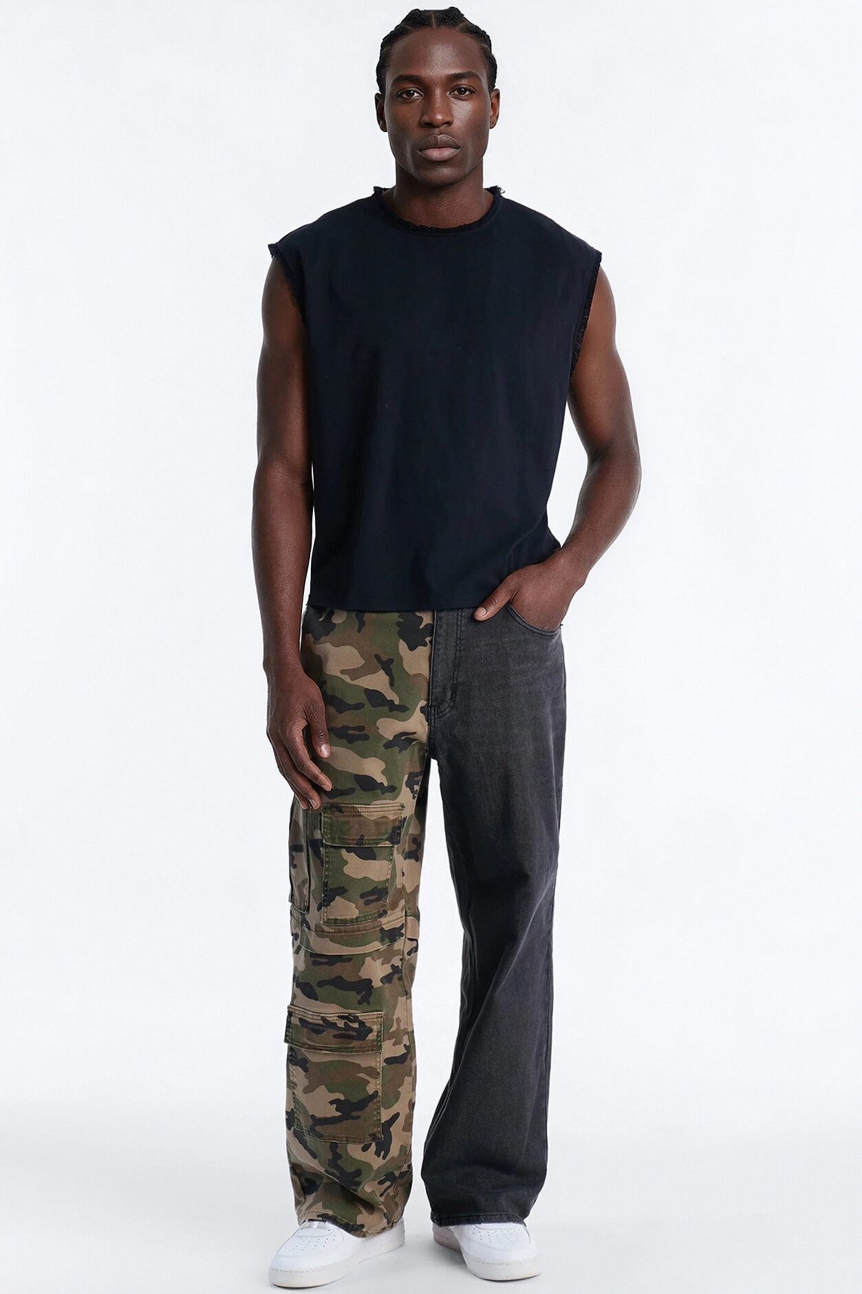 Baggy Two Face Camo Jean - Multi Color