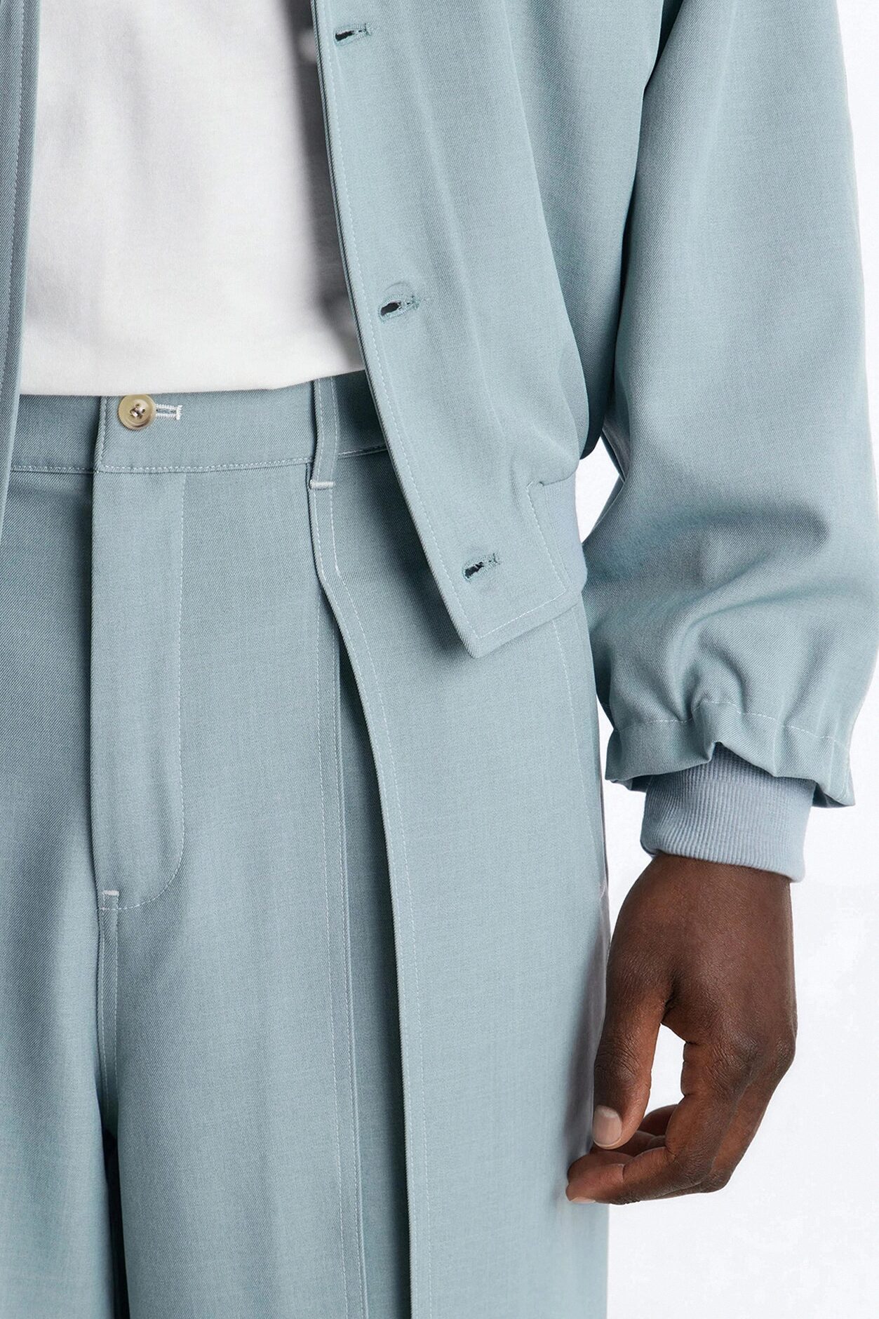 Baggy Pearson Wave Trouser - Blue