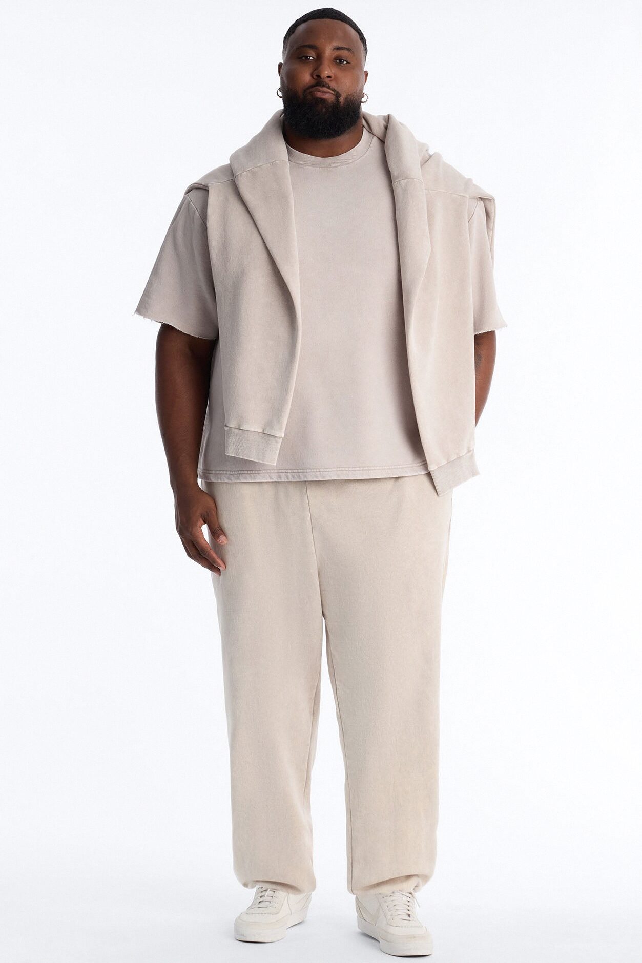 On The Go Washed Jogger - Taupe
