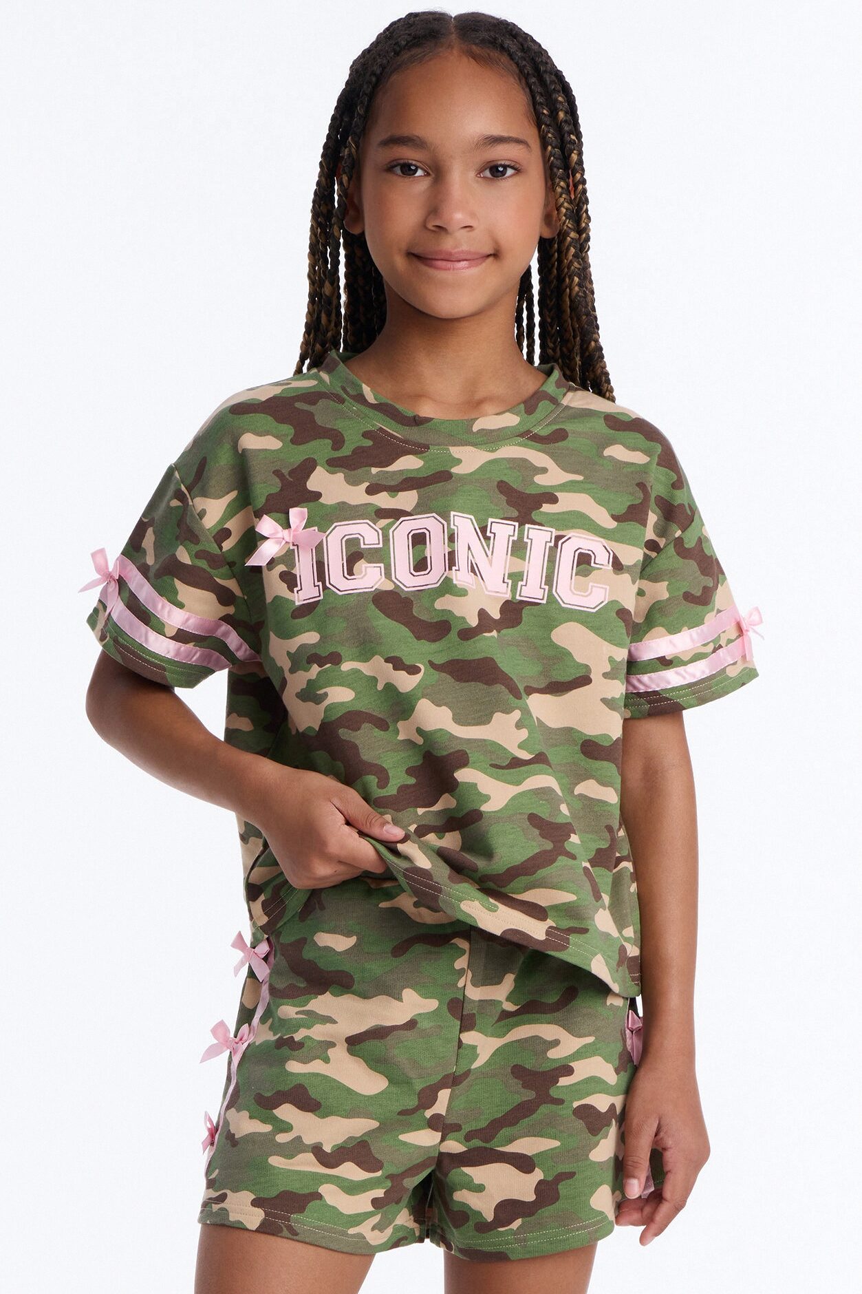 Mini I’m Iconic Short Set - Camouflage
