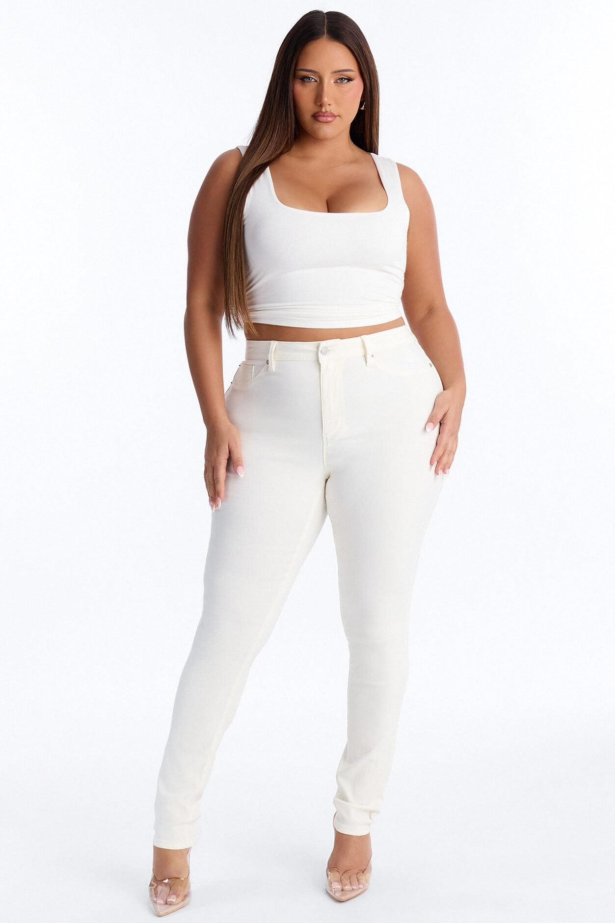 Tall Hyperstretch Skinny Pants - Ivory