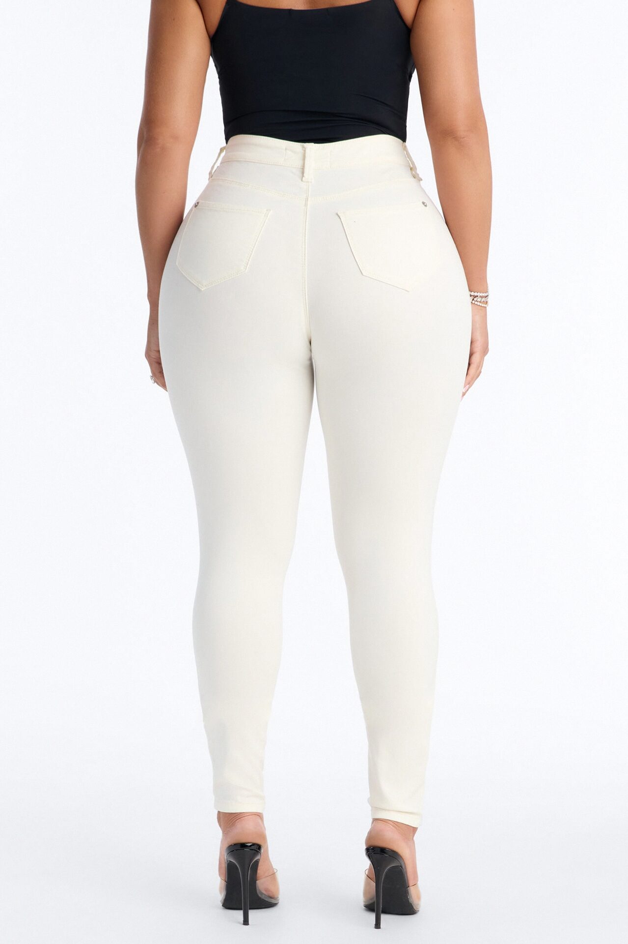Hyperstretch Skinny Pants - Ivory