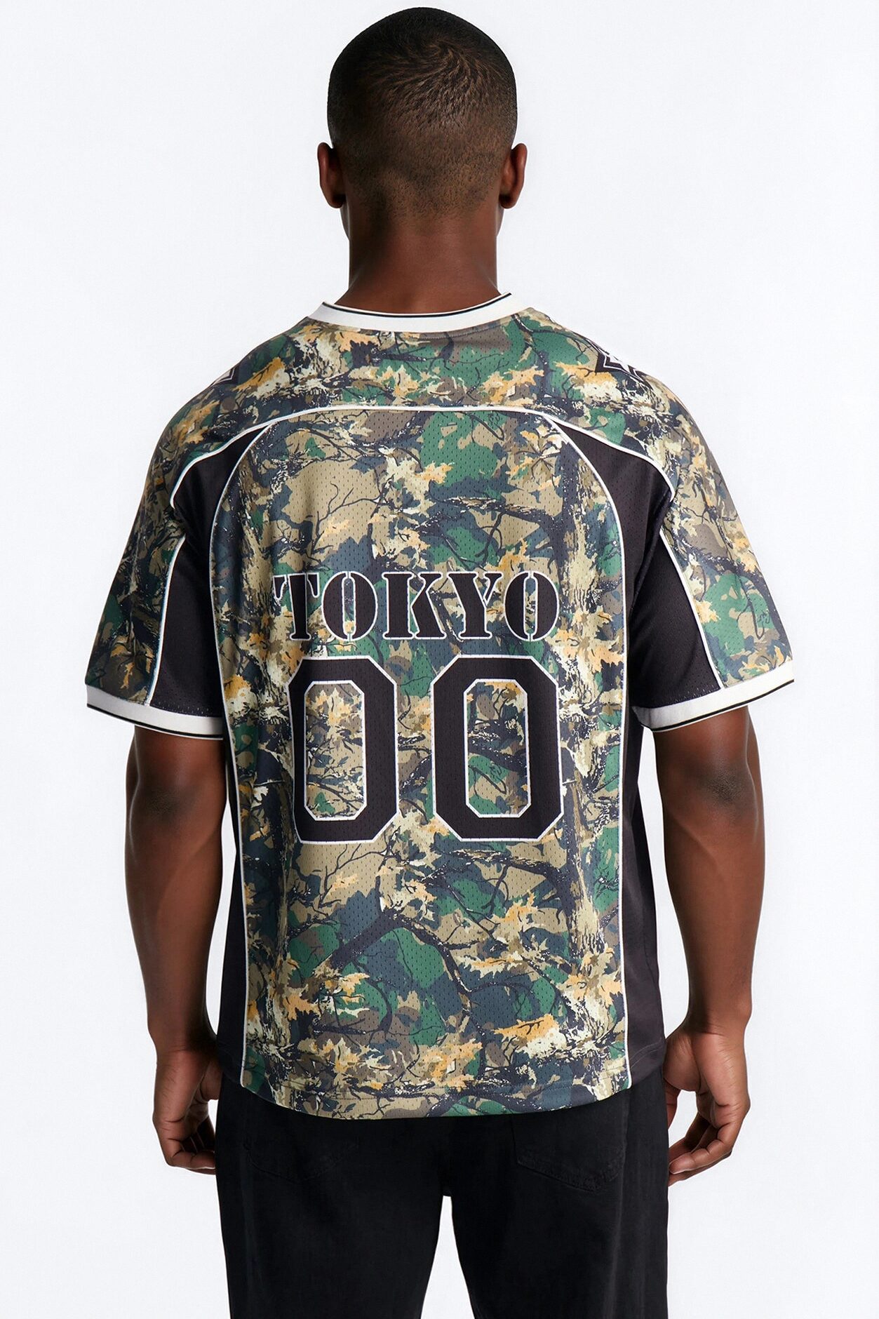 Tokyo V Neck Soccer Jersey - Camouflage
