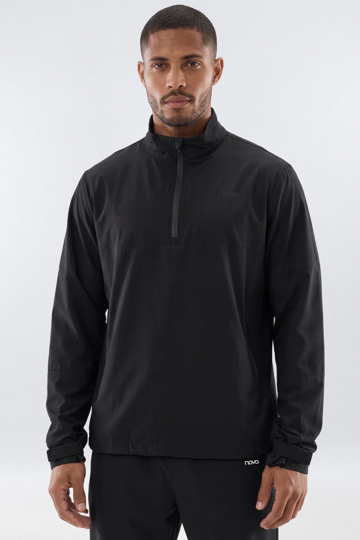 ActiveNylon™ Half Zip Pullover Jacket - Black