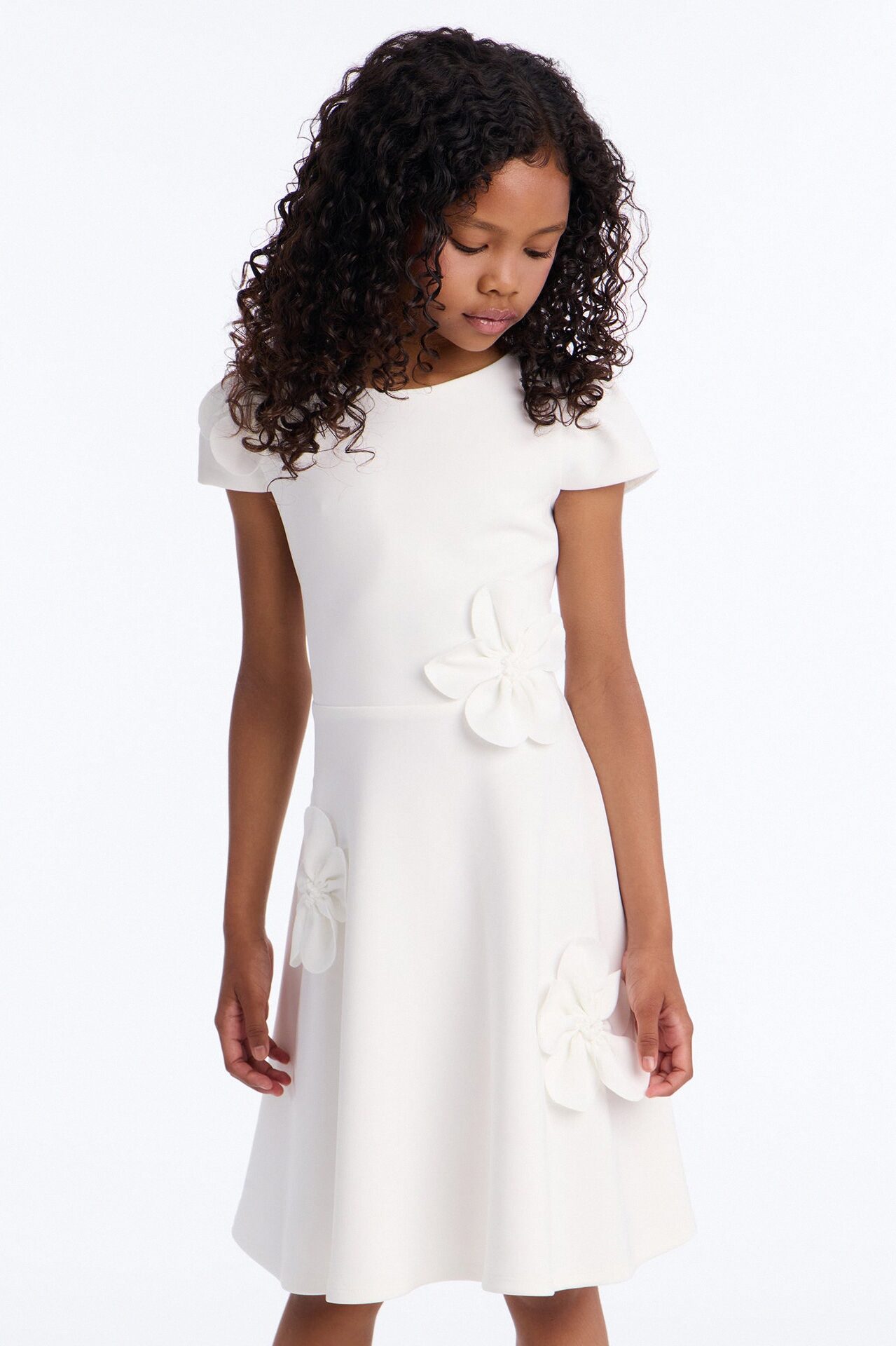 Mini Flawless Flowers Forever Dress - Off White