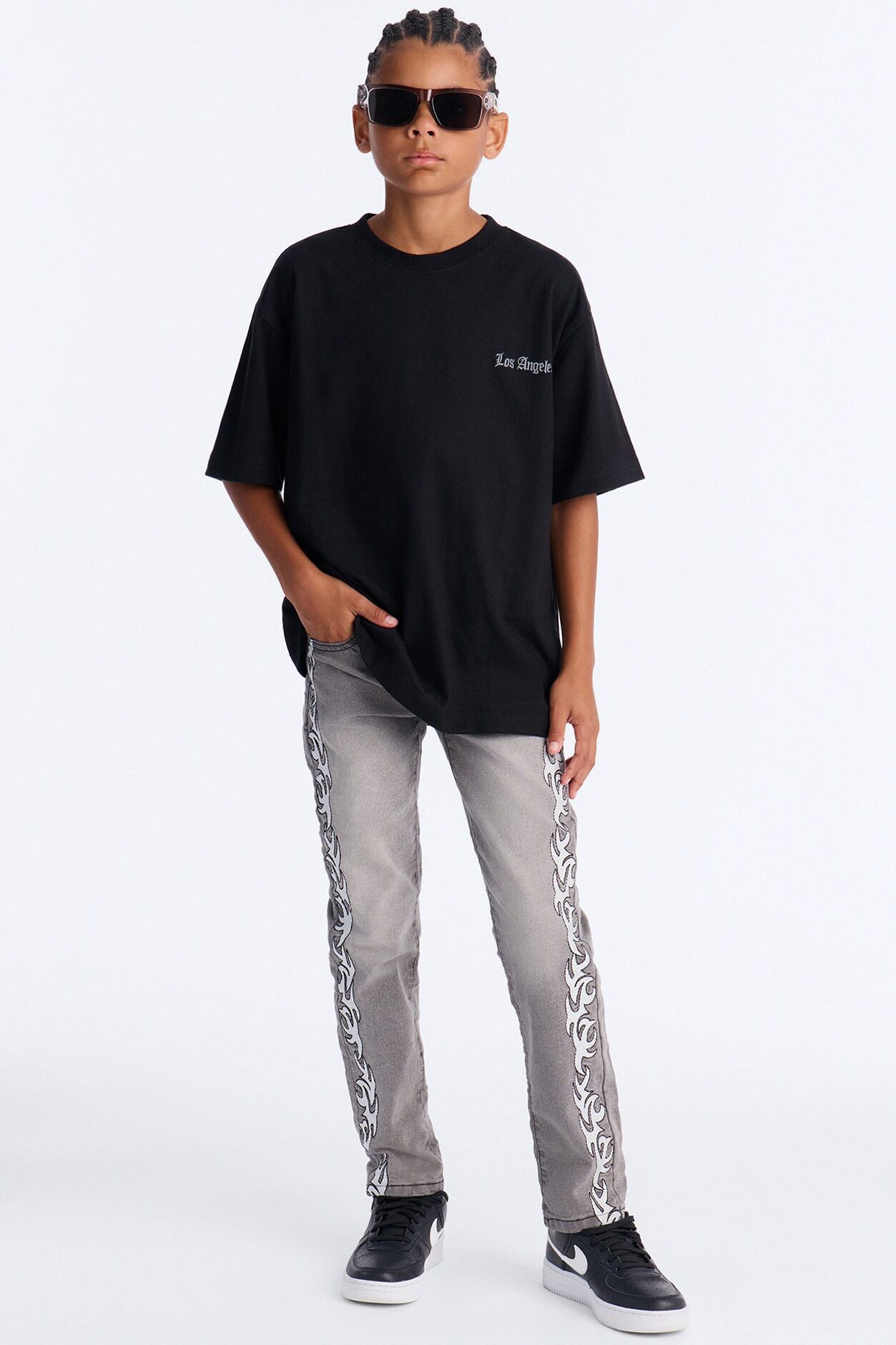 Mini Getting Hotter Jeans - Grey Mineral Wash