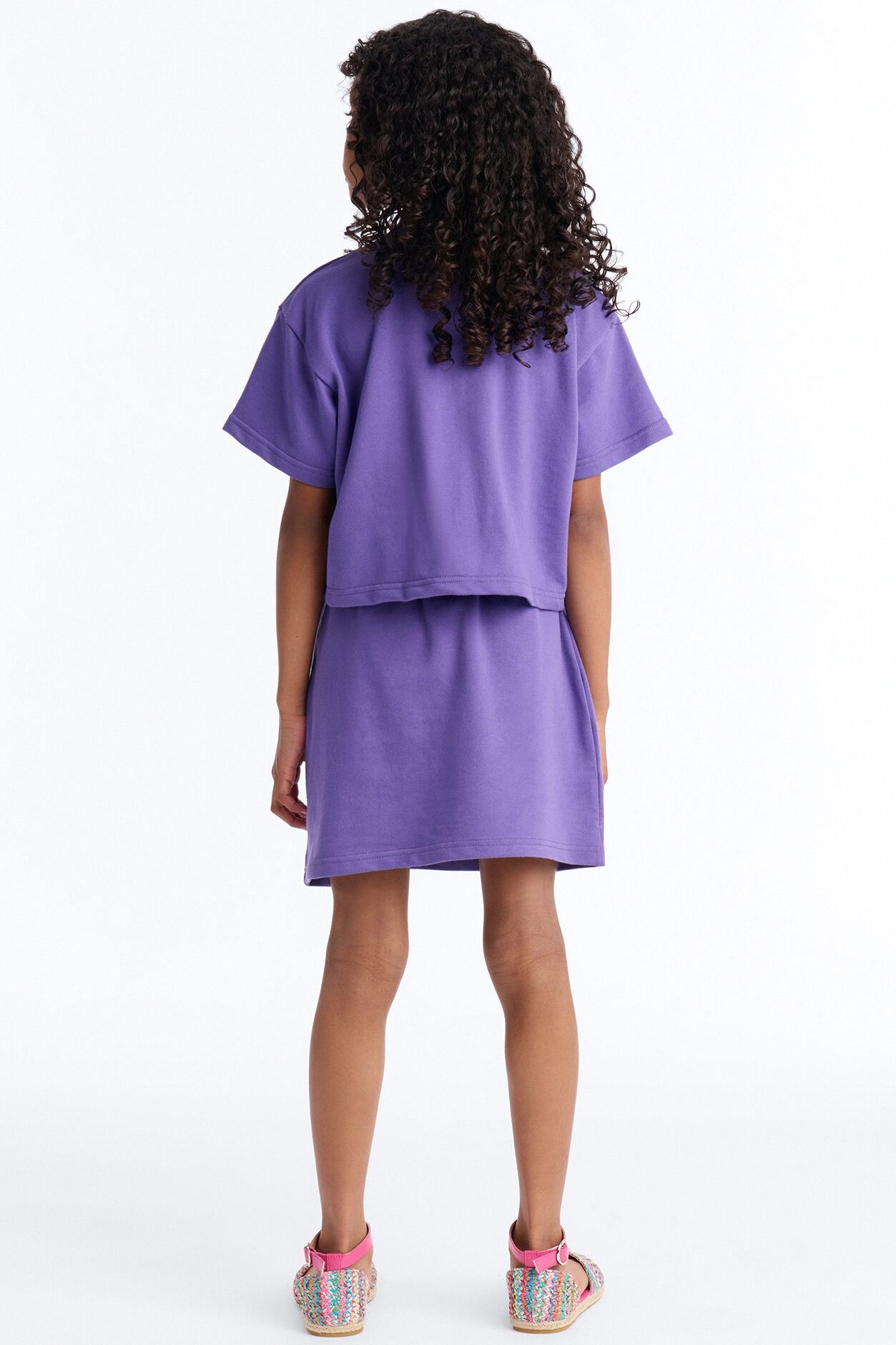 Mini Nice To Meet You Skort Set - Purple
