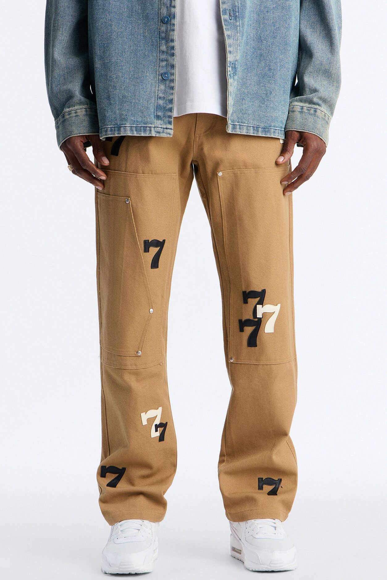 Straight Angel Numbers Pant - Tan
