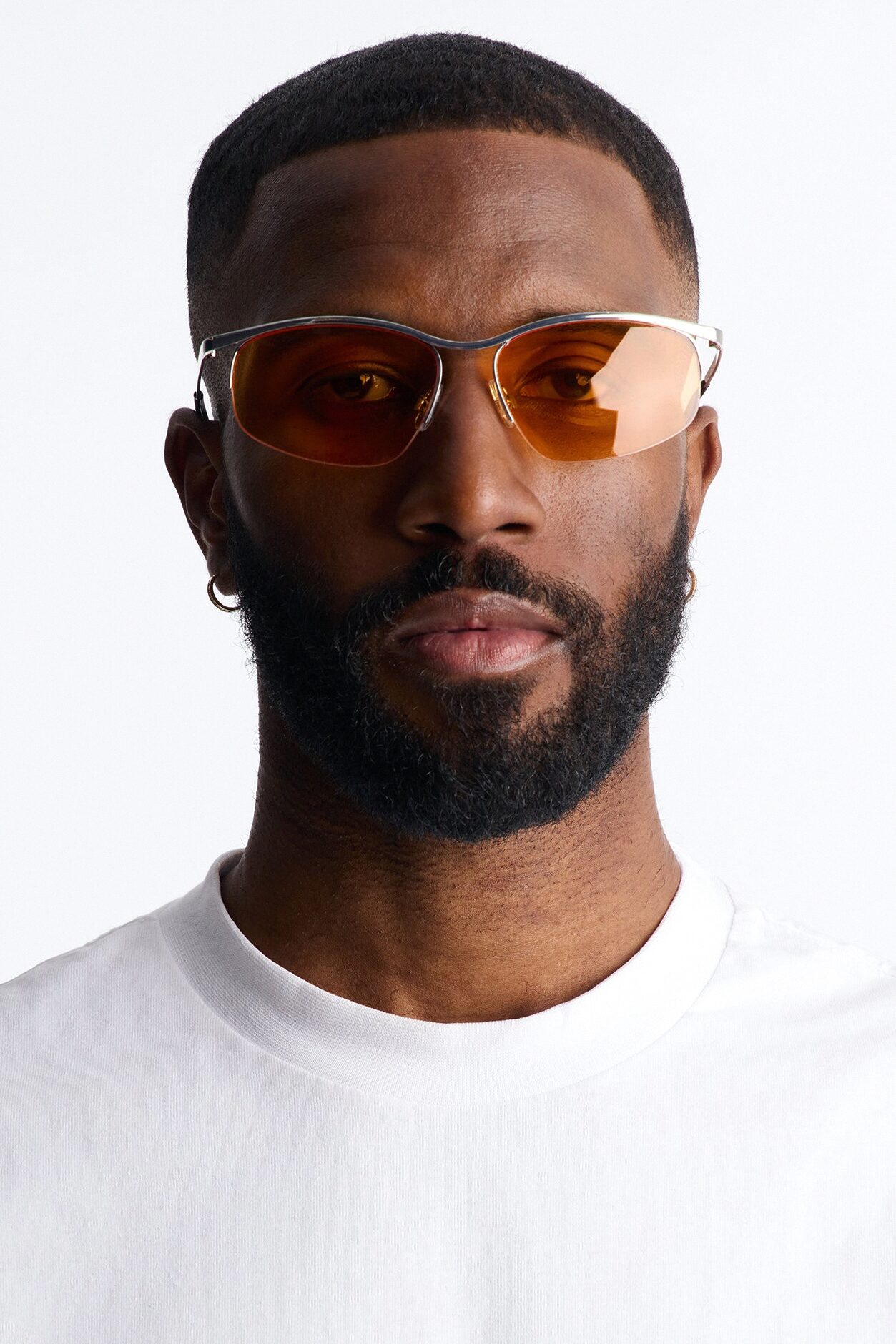 Keeping Sanity Sunglasses - Orange/Silver