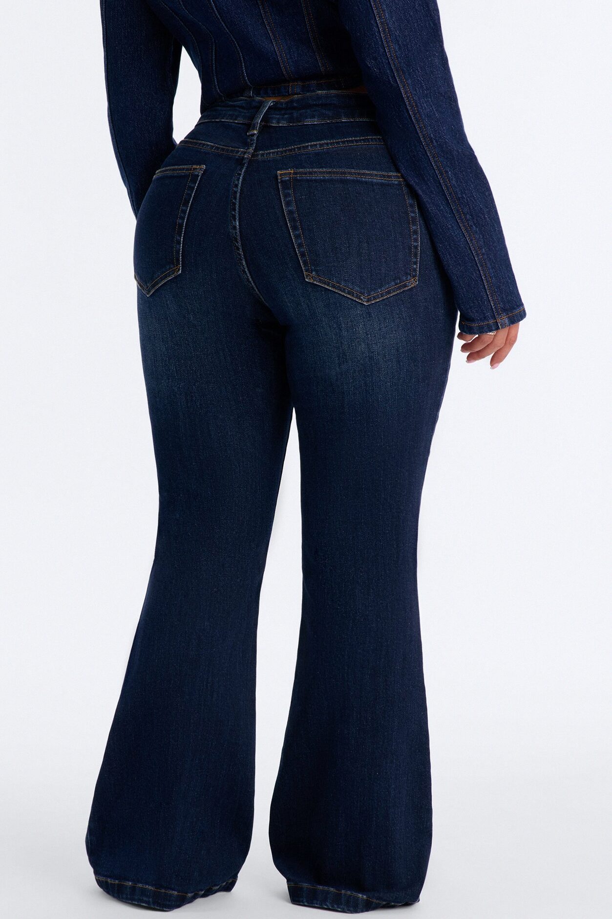 Soulful Stretch Flare Leg Jeans - Dark Wash