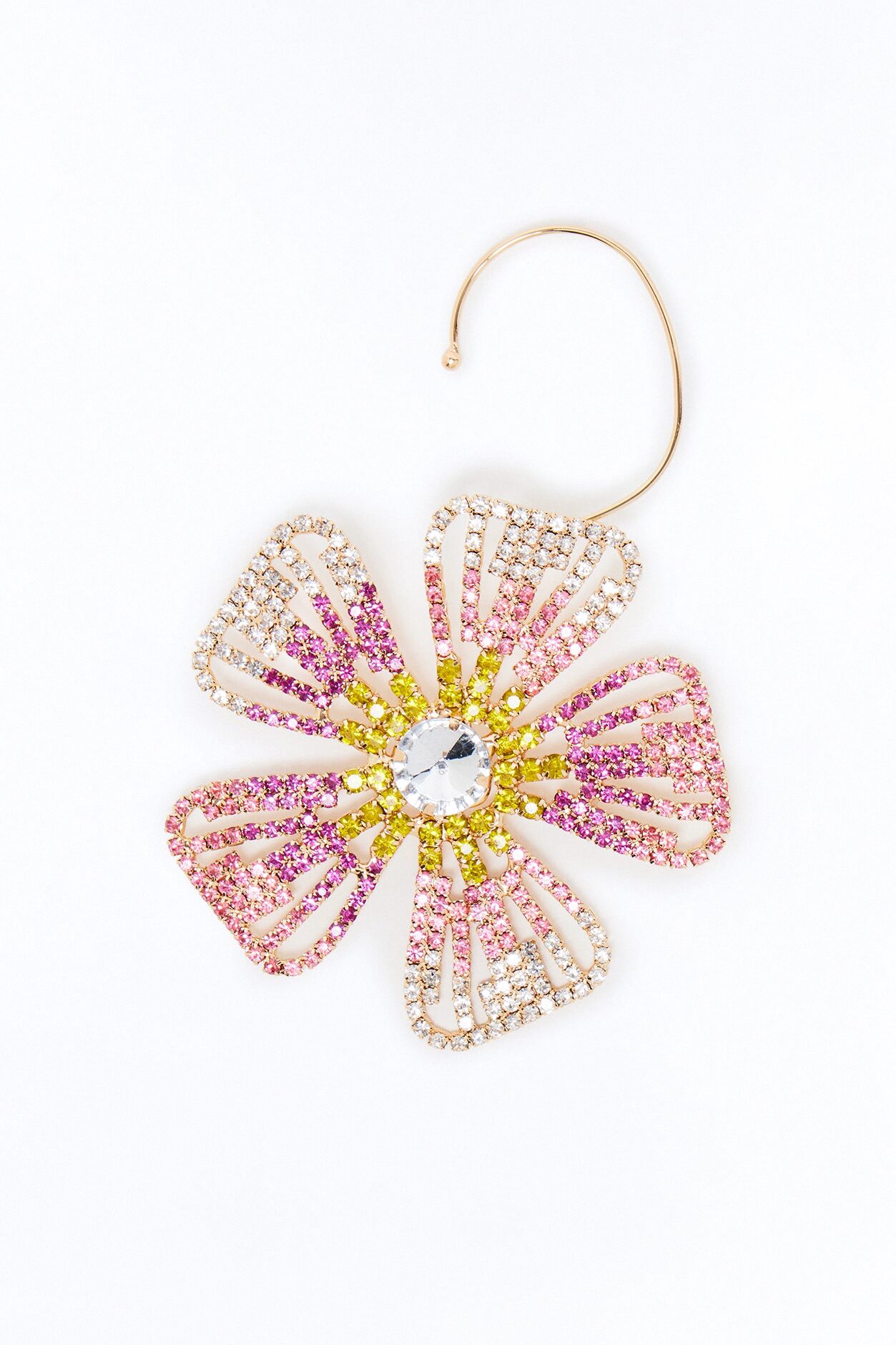 Bloom And Sparkle Ear Cuff - Pink/combo