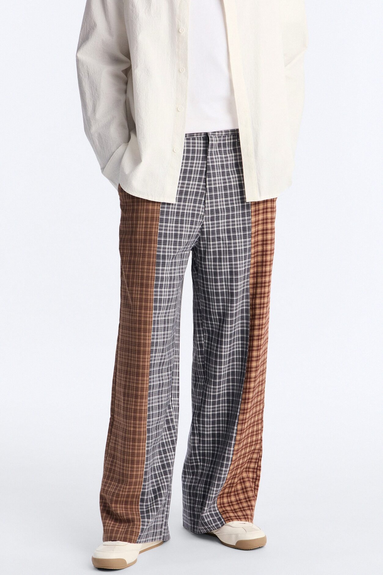 Relaxed Feedback Plaid Pant - Multi Color